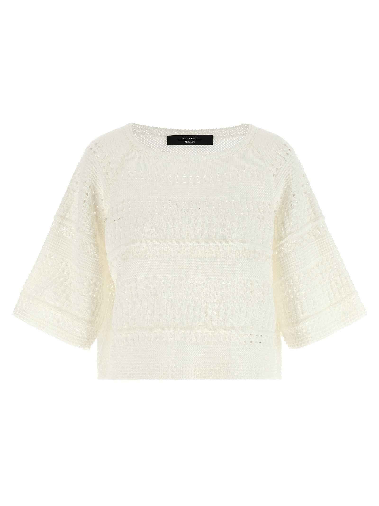 Max Mara White Cotton Cardigan