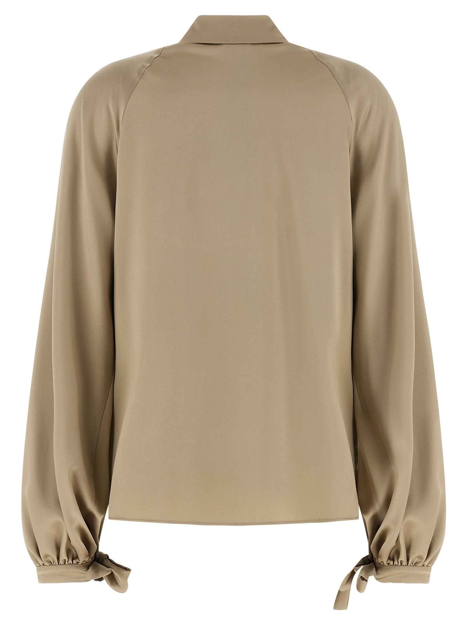 Max Mara Beige Silk Blouse
