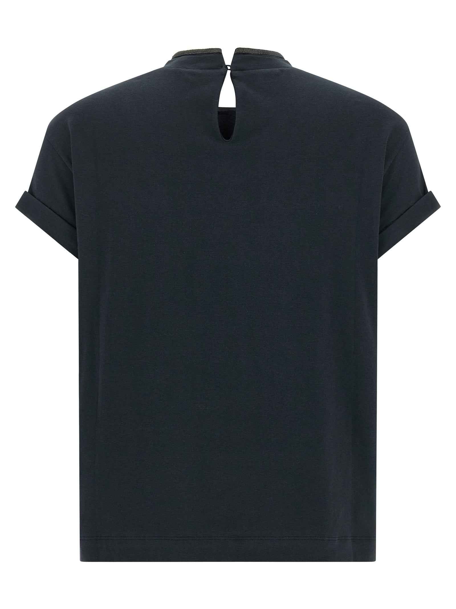 Brunello Cucinelli Blue Cotton T-Shirt
