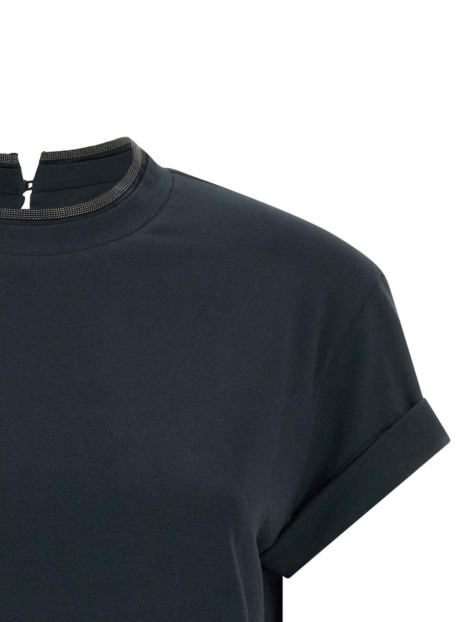 Brunello Cucinelli Blue Cotton T-Shirt