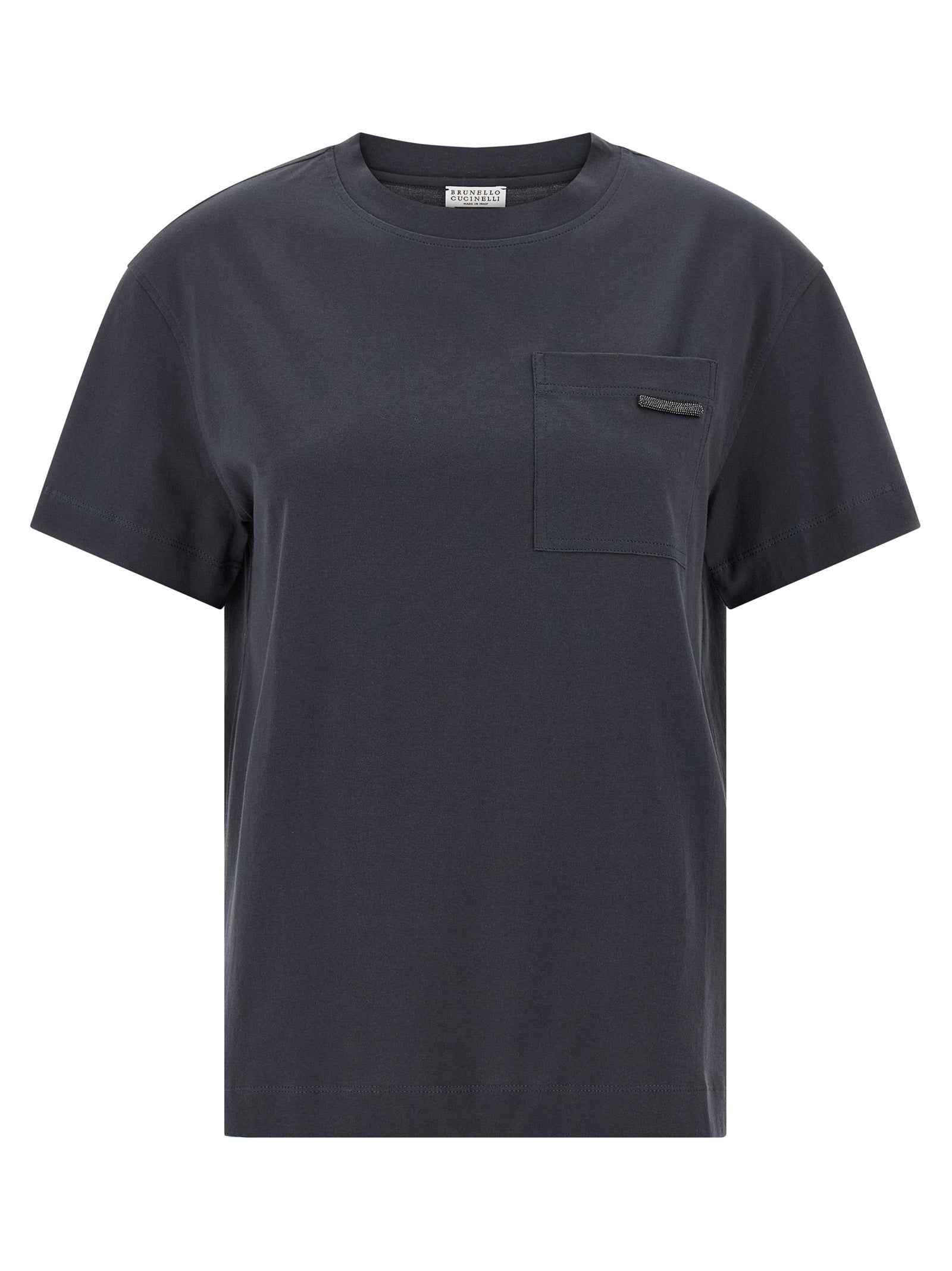 Brunello Cucinelli Blue Cotton T-Shirt