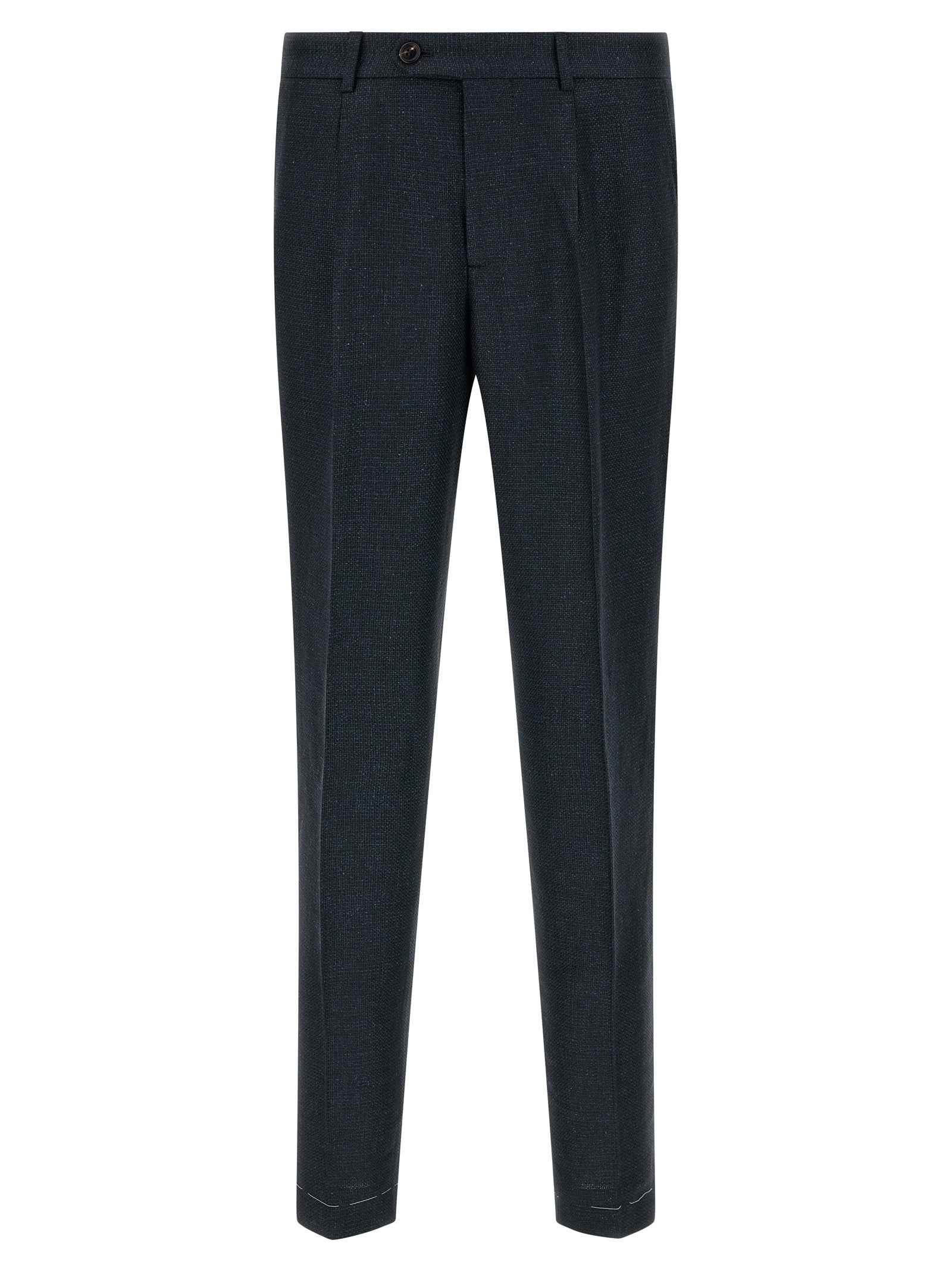 Brunello Cucinelli Blue Silk Two-Piece Suit