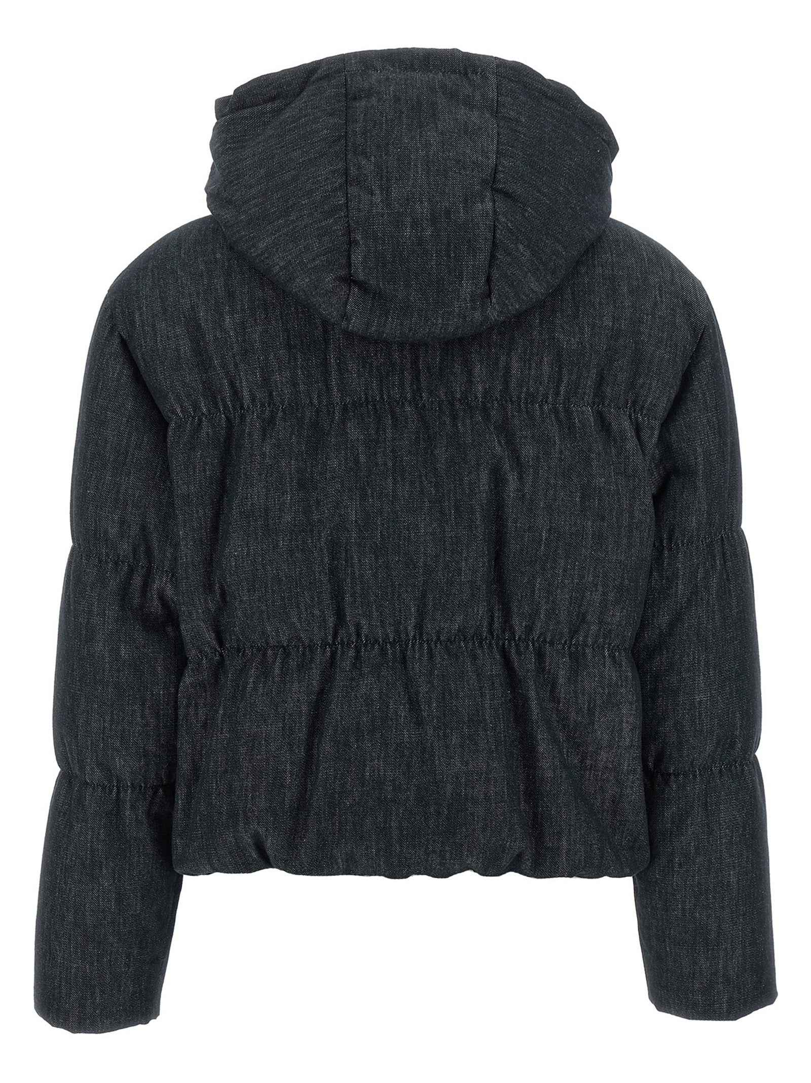 Brunello Cucinelli Blue Cotton Full-Length Jacket