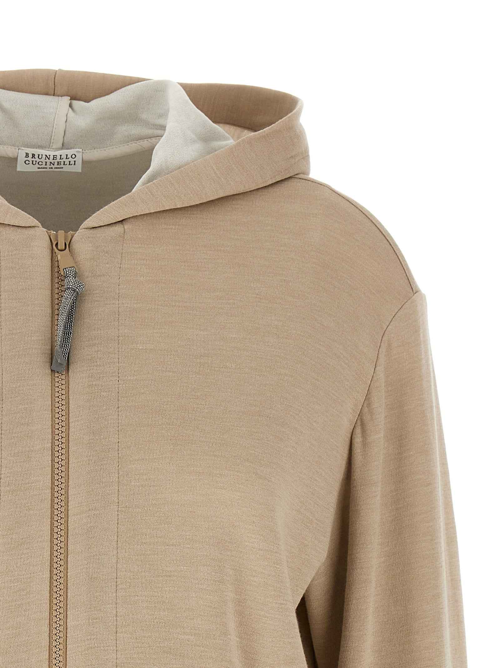 Brunello Cucinelli Beige Cotton Cardigan