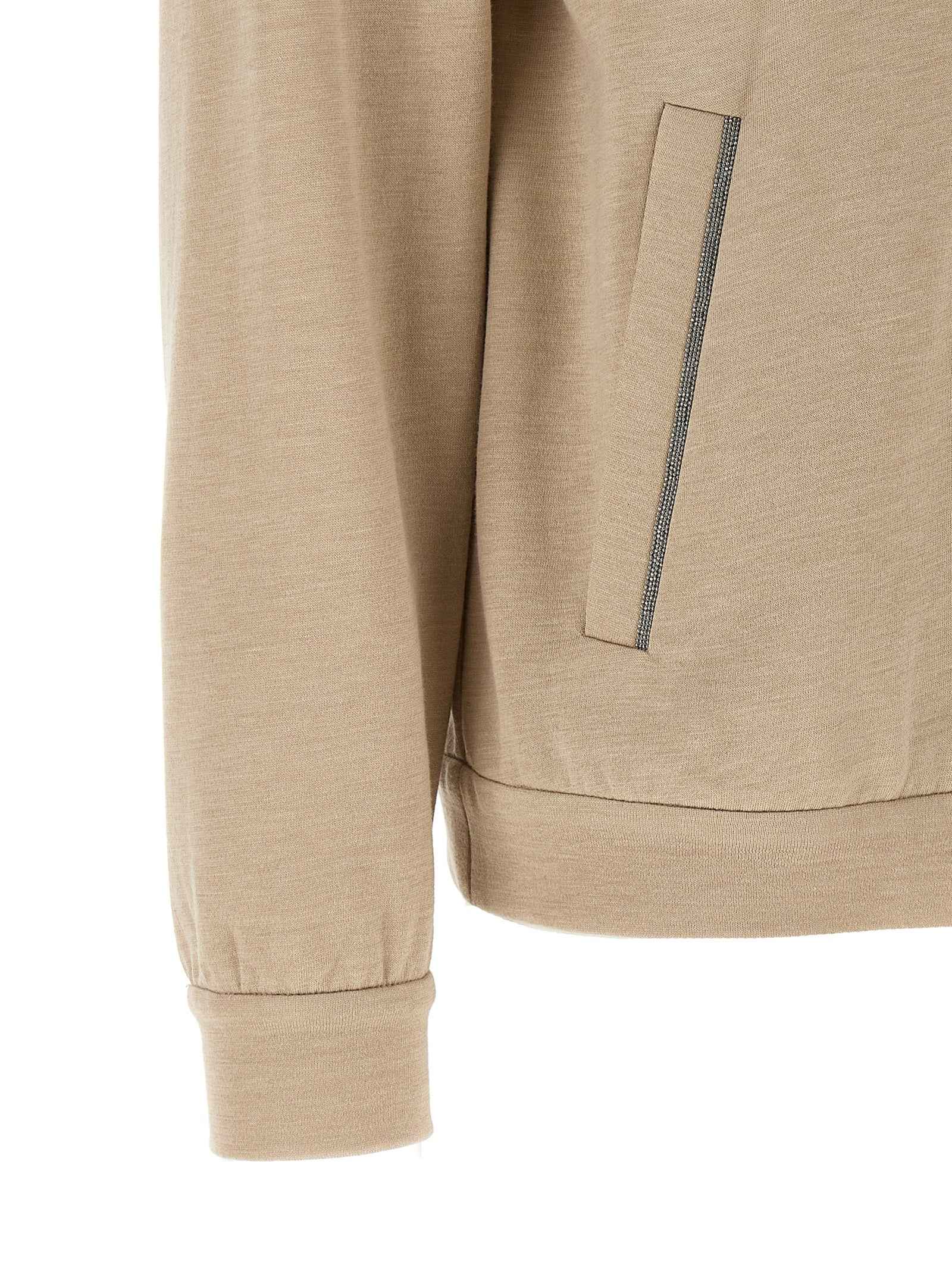 Brunello Cucinelli Beige Cotton Cardigan