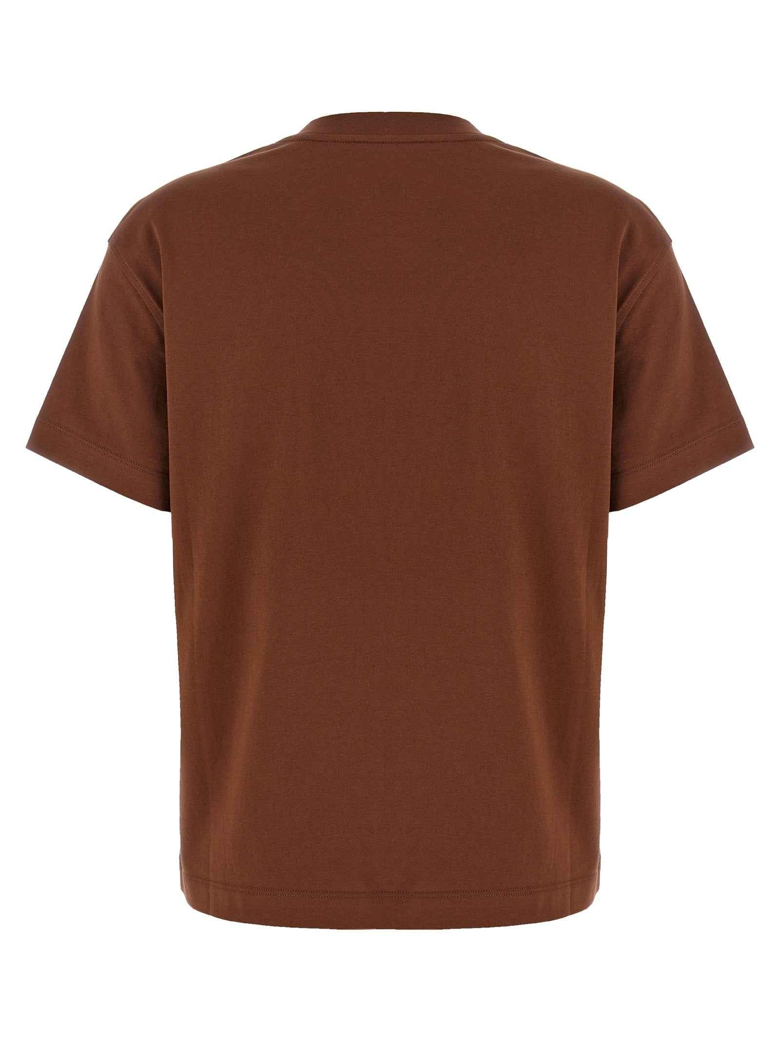 Brunello Cucinelli Brown Cotton T-Shirt