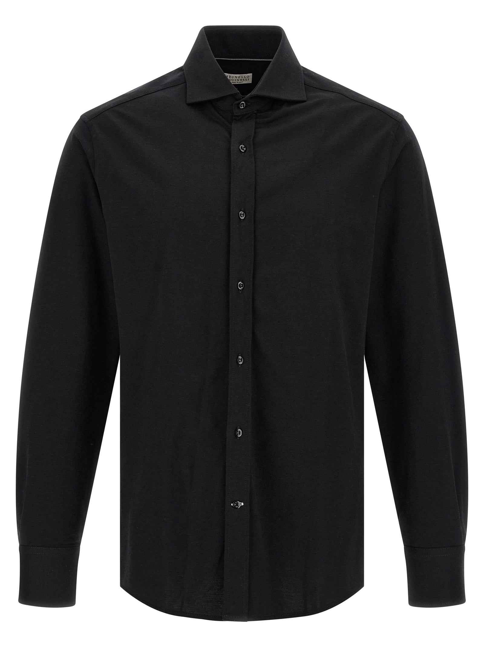 Brunello Cucinelli Black Cotton Blouse