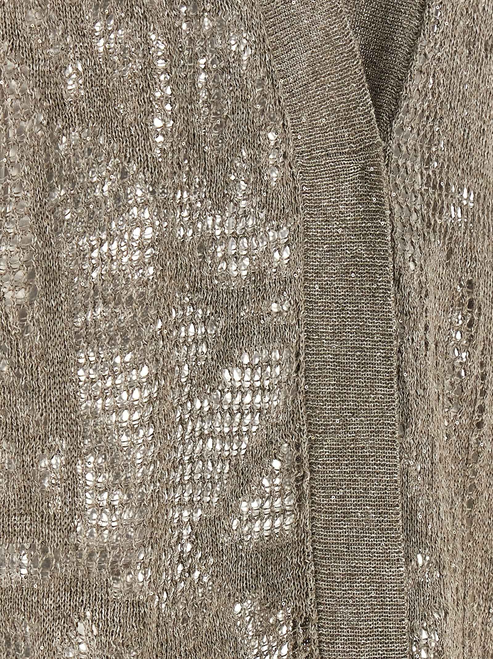 Brunello Cucinelli Brown Linen Cardigan