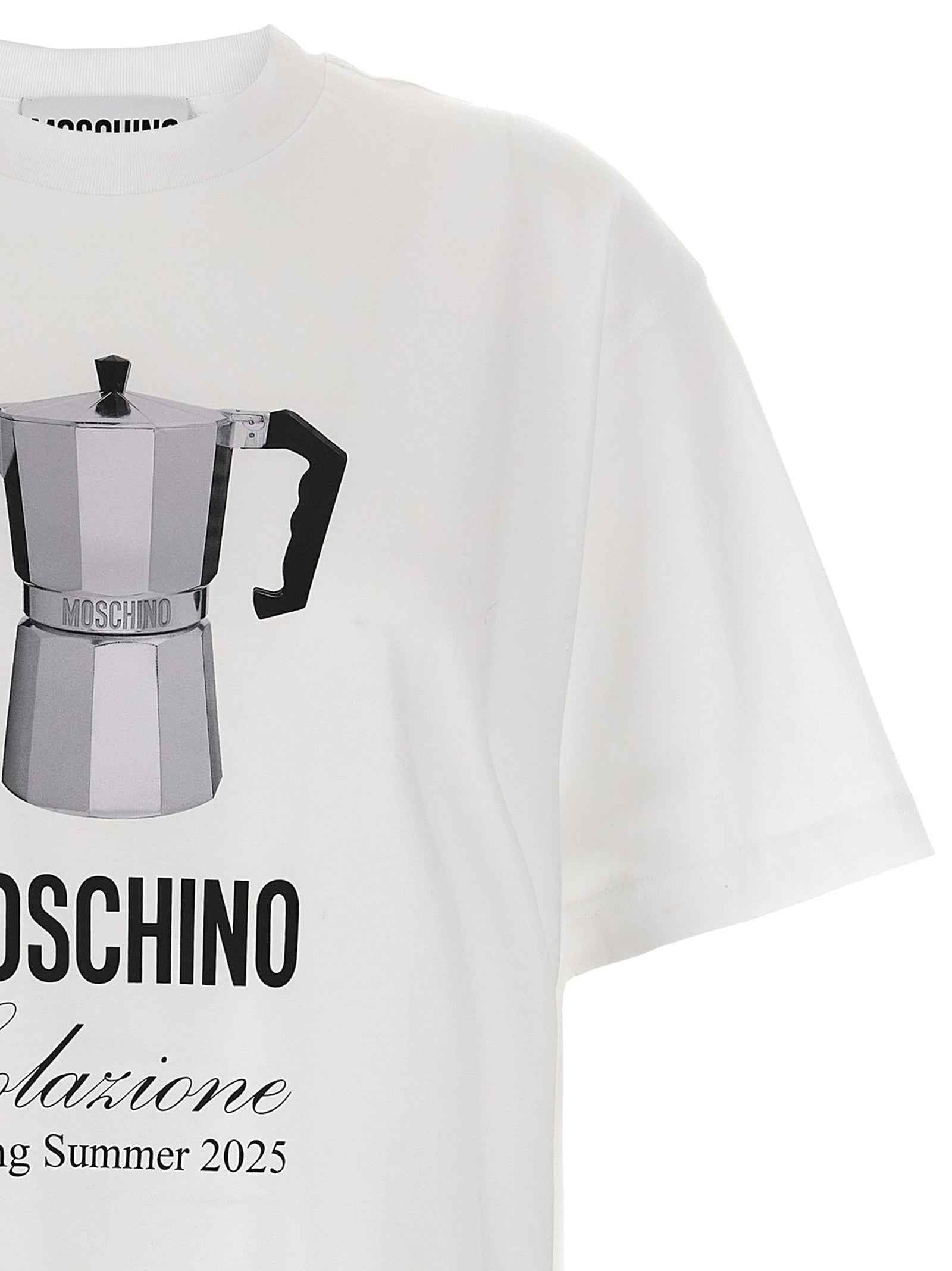 Moschino White Cotton T-Shirt