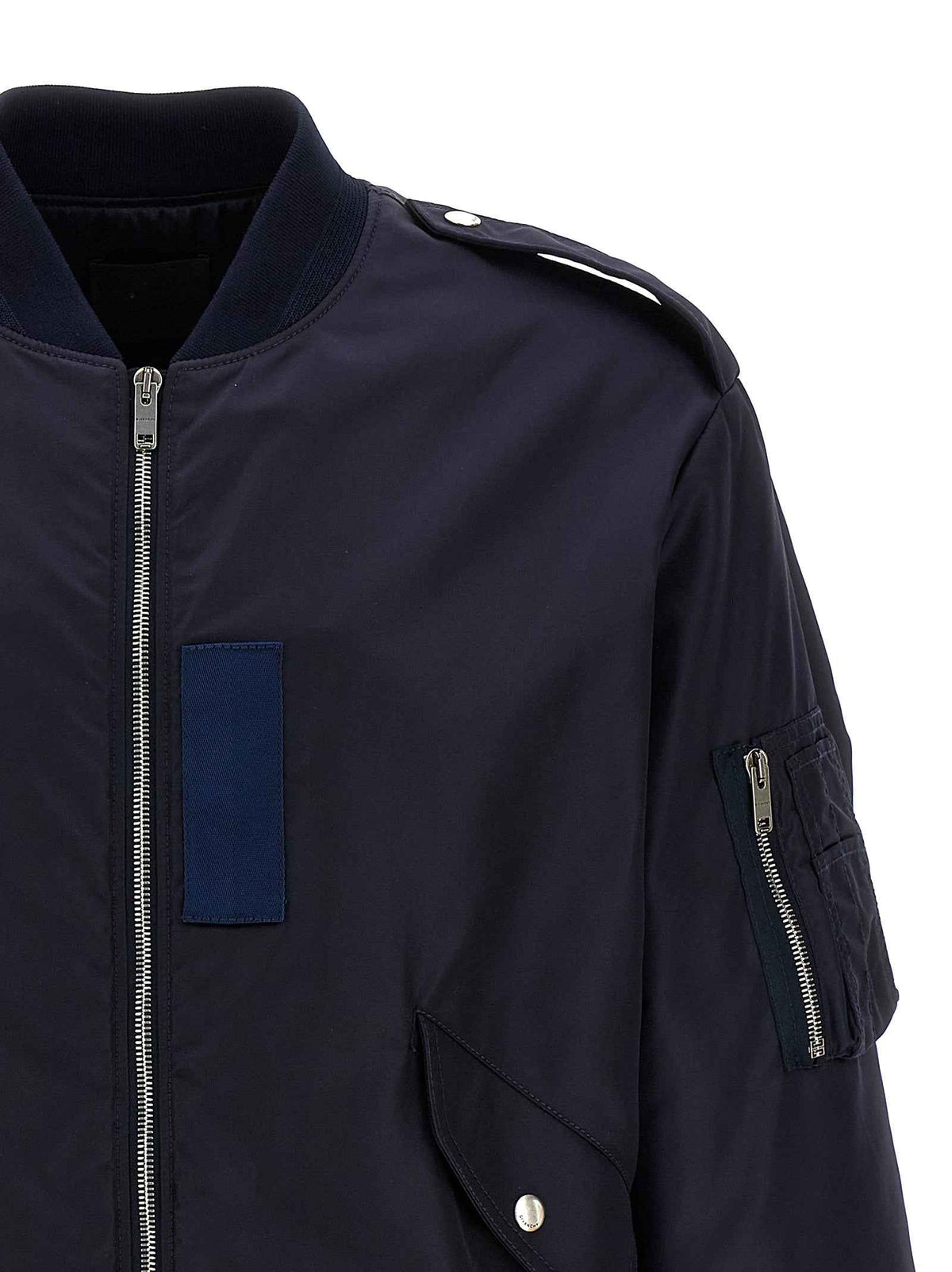 Givenchy Blue Polyamide Bomber