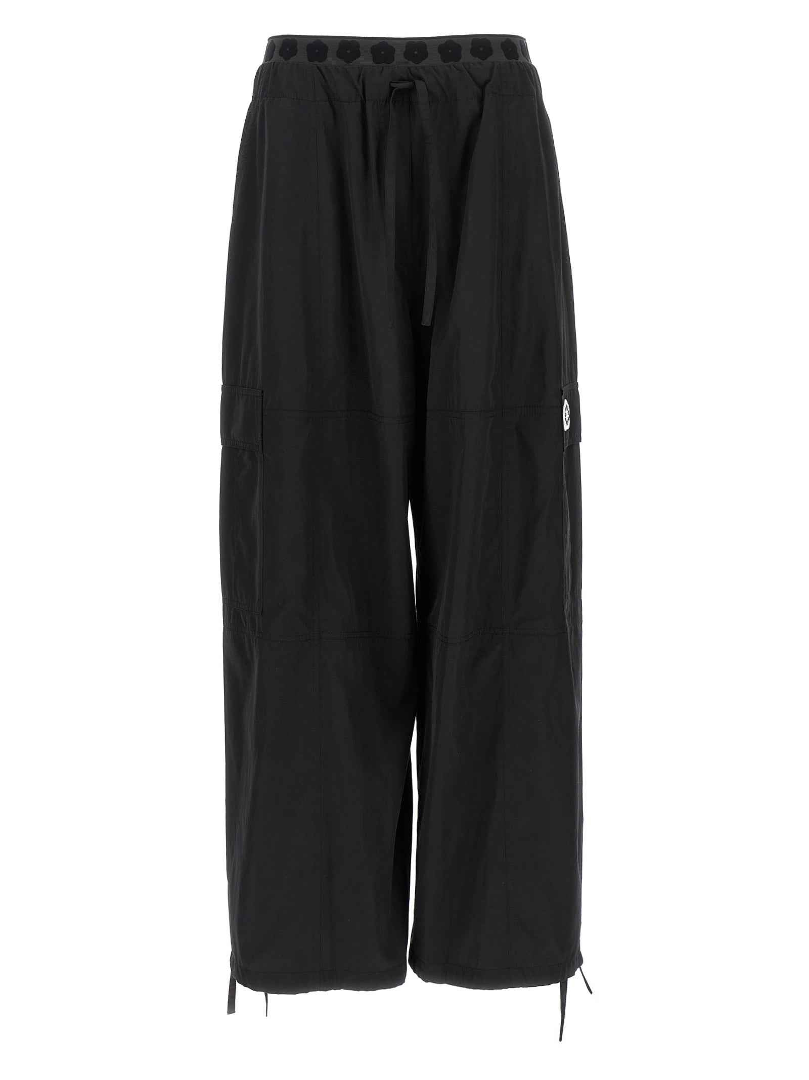 Kenzo Black Polyester Cargo Pants