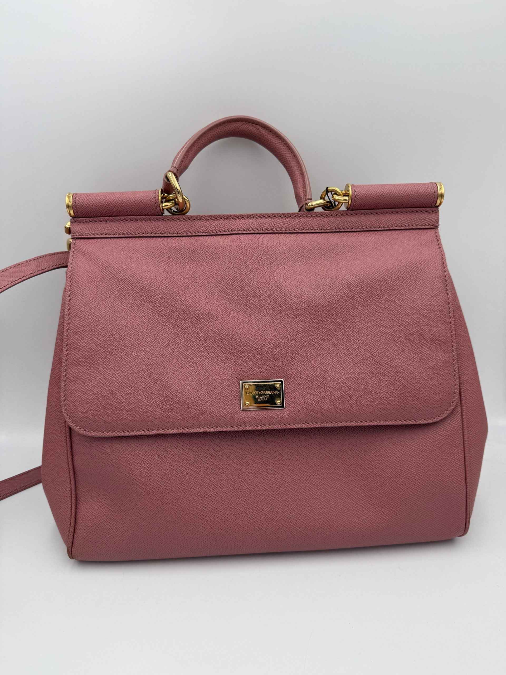 Dolce & Gabbana DOLCE & GABBANA SICILY Pink Large Handbag