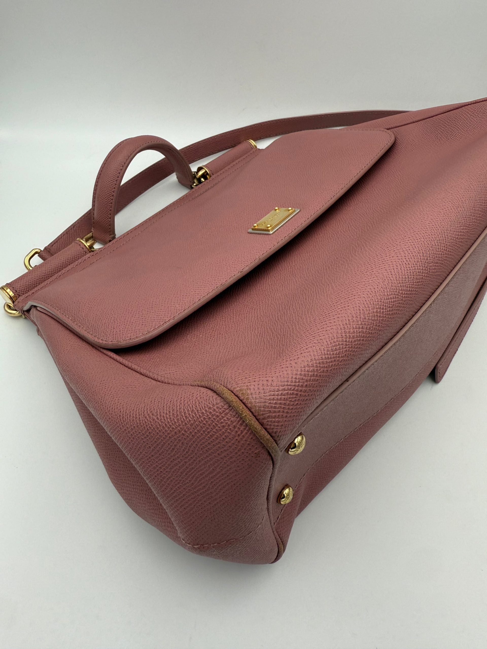 Dolce & Gabbana DOLCE & GABBANA SICILY Pink Large Handbag