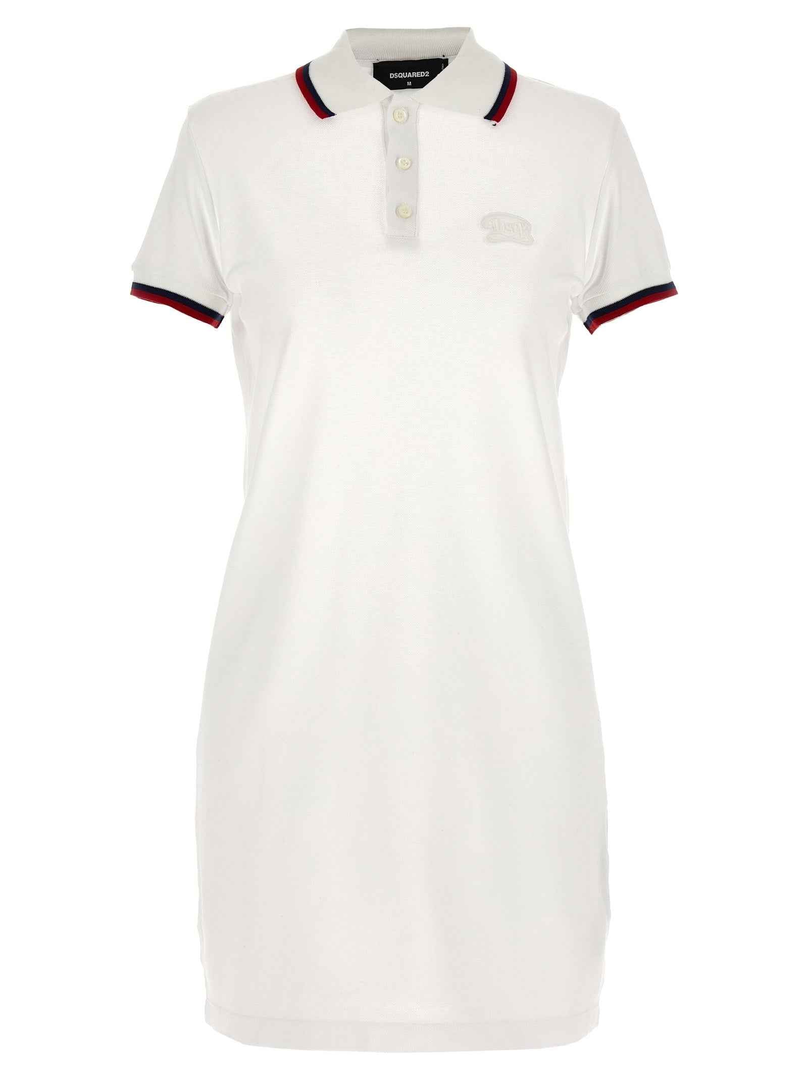 Dsquared² White Cotton Short Dress
