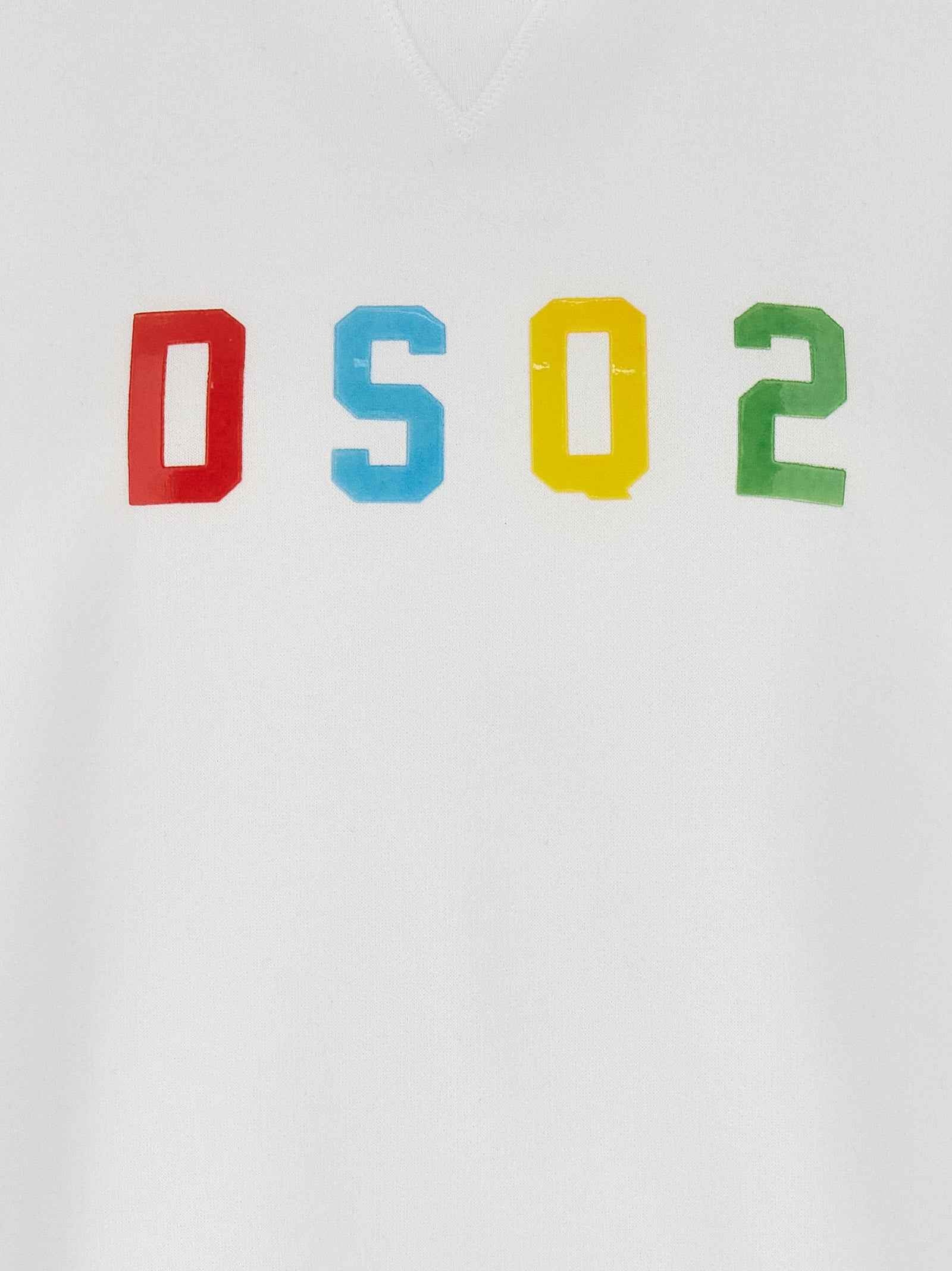 Dsquared² White Cotton Sweatshirt
