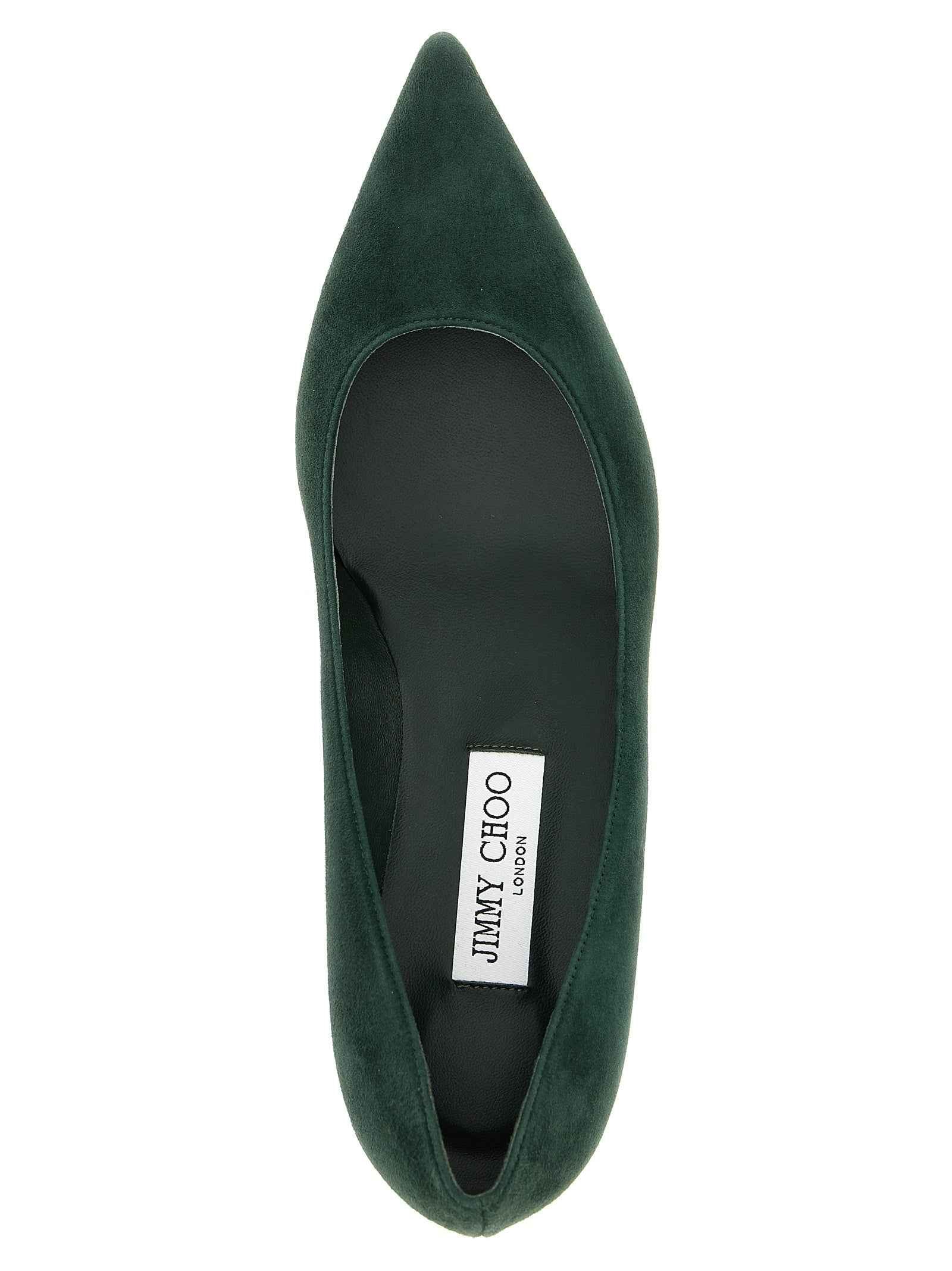 Jimmy Choo Bicolor Leather Mid Heel Pumps