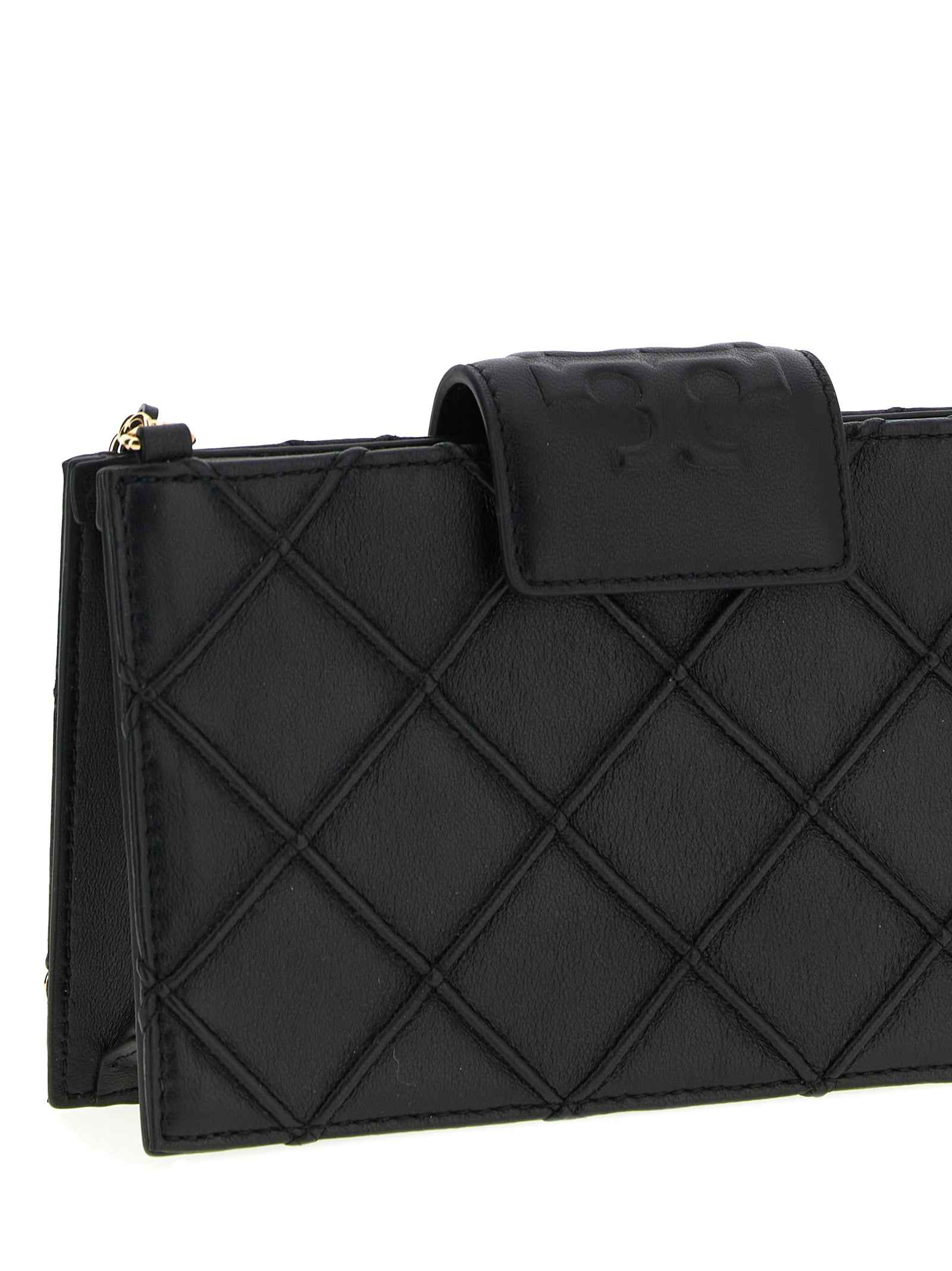 Tory Burch Black Lamb Leather Cardholder