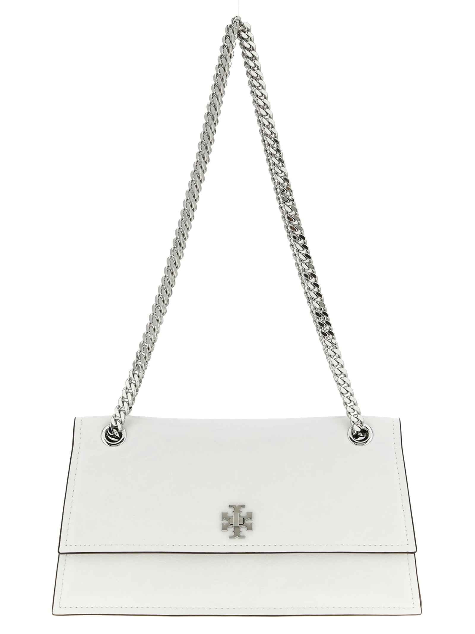 Tory Burch White Lamb Leather Shoulder Bag