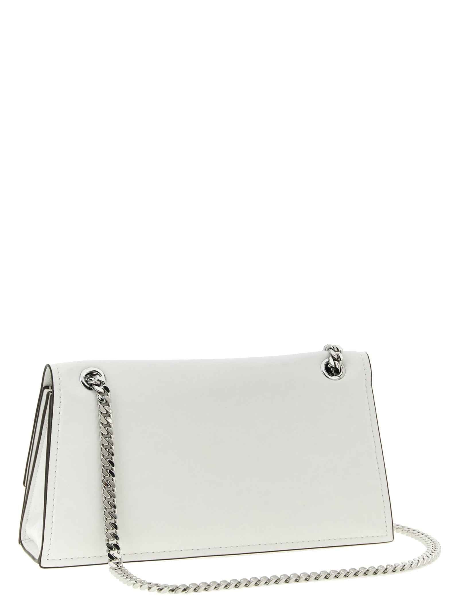 Tory Burch White Lamb Leather Shoulder Bag