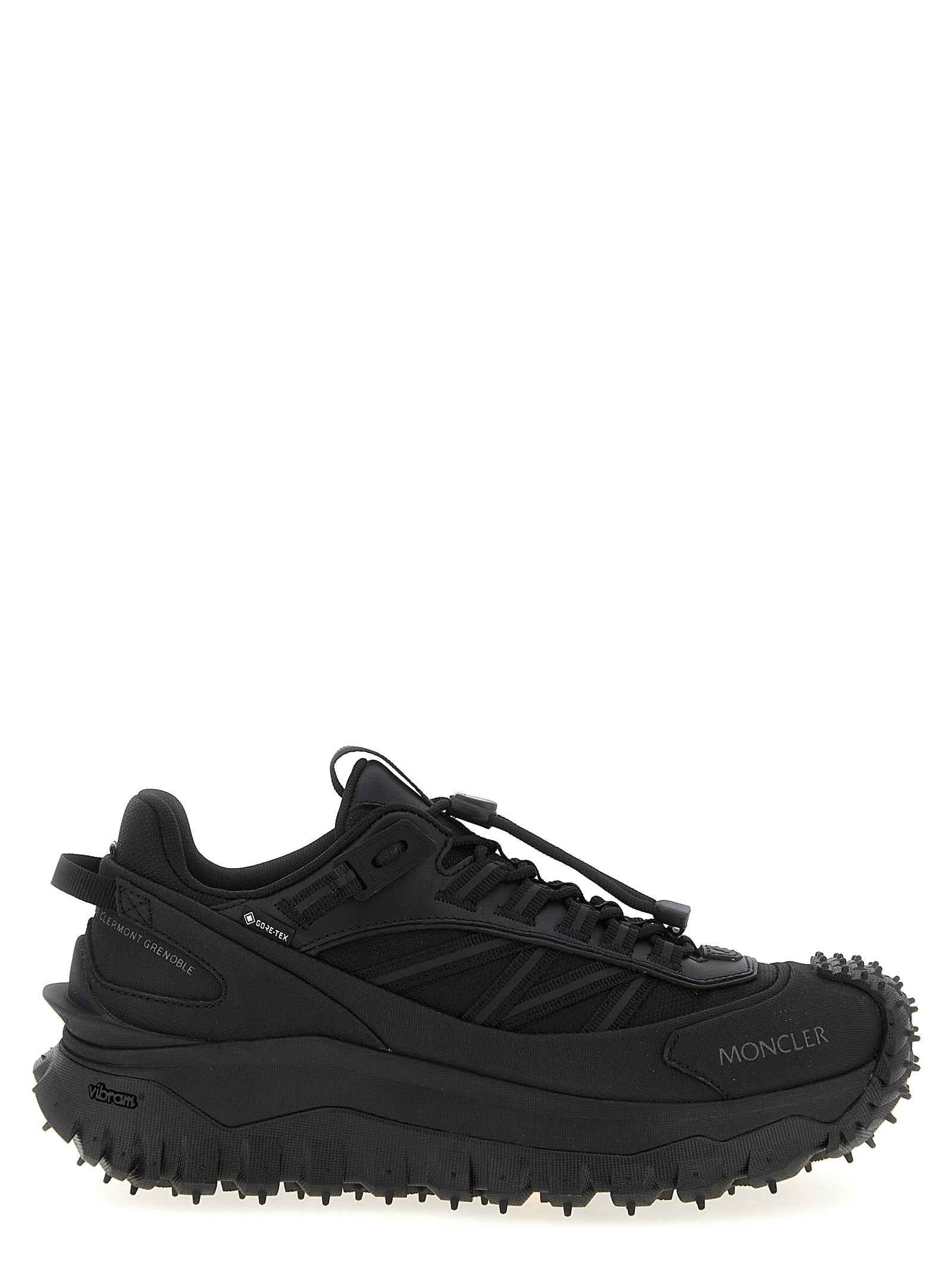 Moncler Black Polyamide Athletic Sneakers
