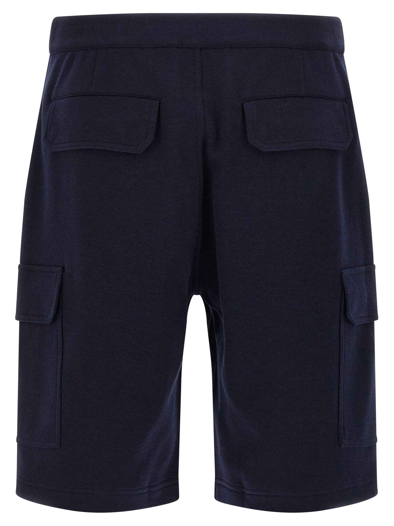 Brunello Cucinelli Blue Cotton Bermuda Shorts