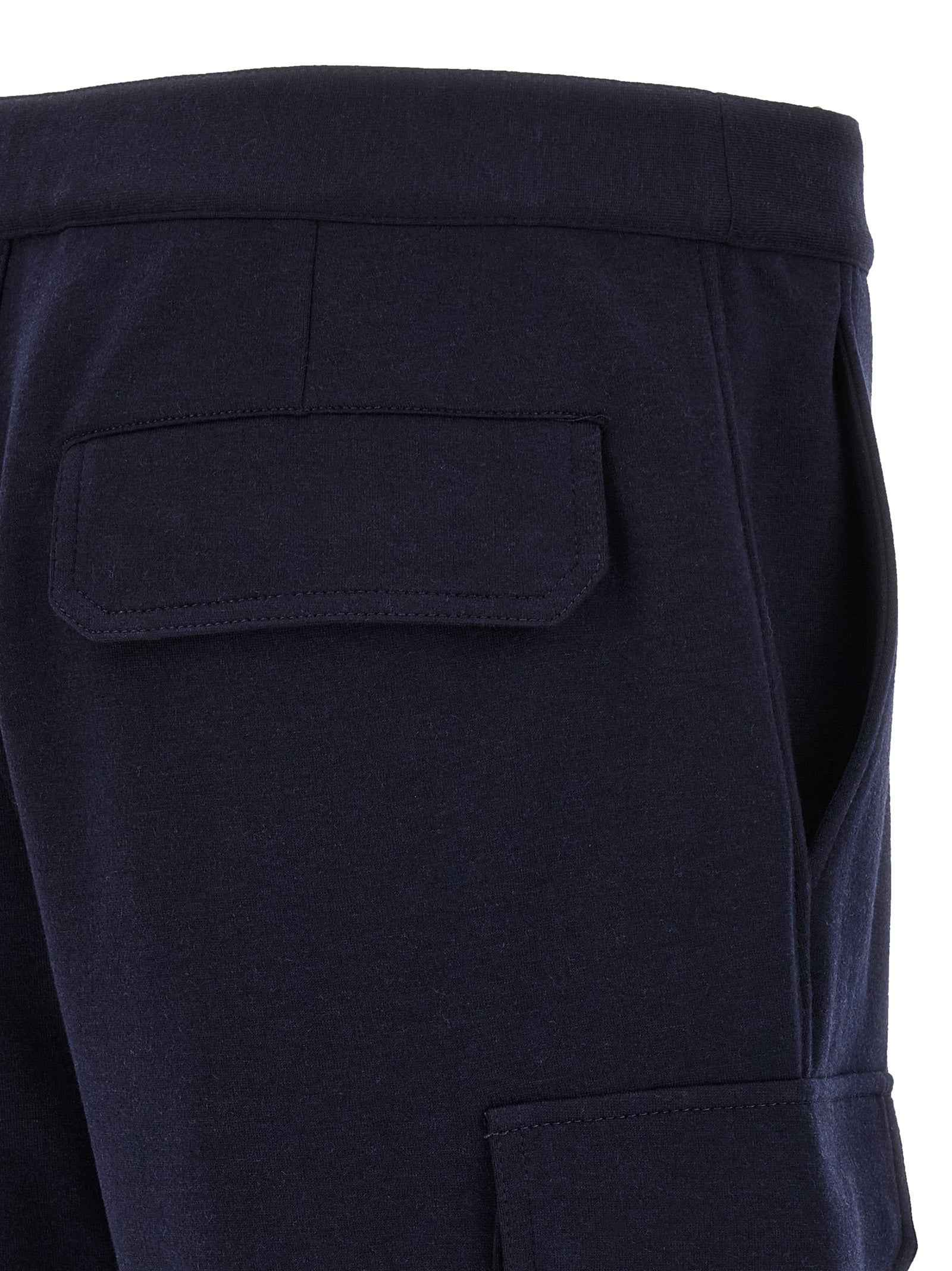 Brunello Cucinelli Blue Cotton Bermuda Shorts