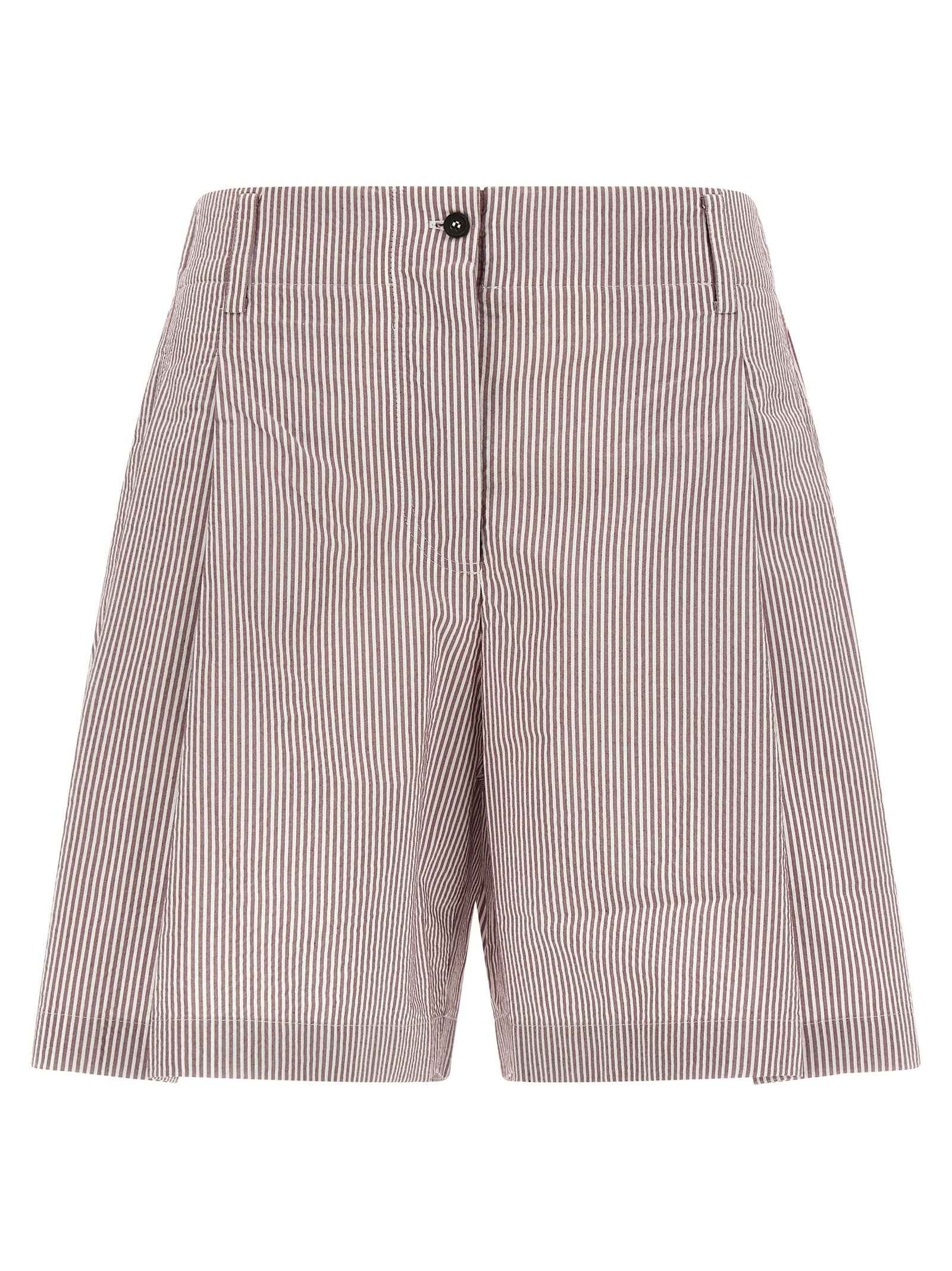 Brunello Cucinelli Multicolor Cotton Bermuda Shorts