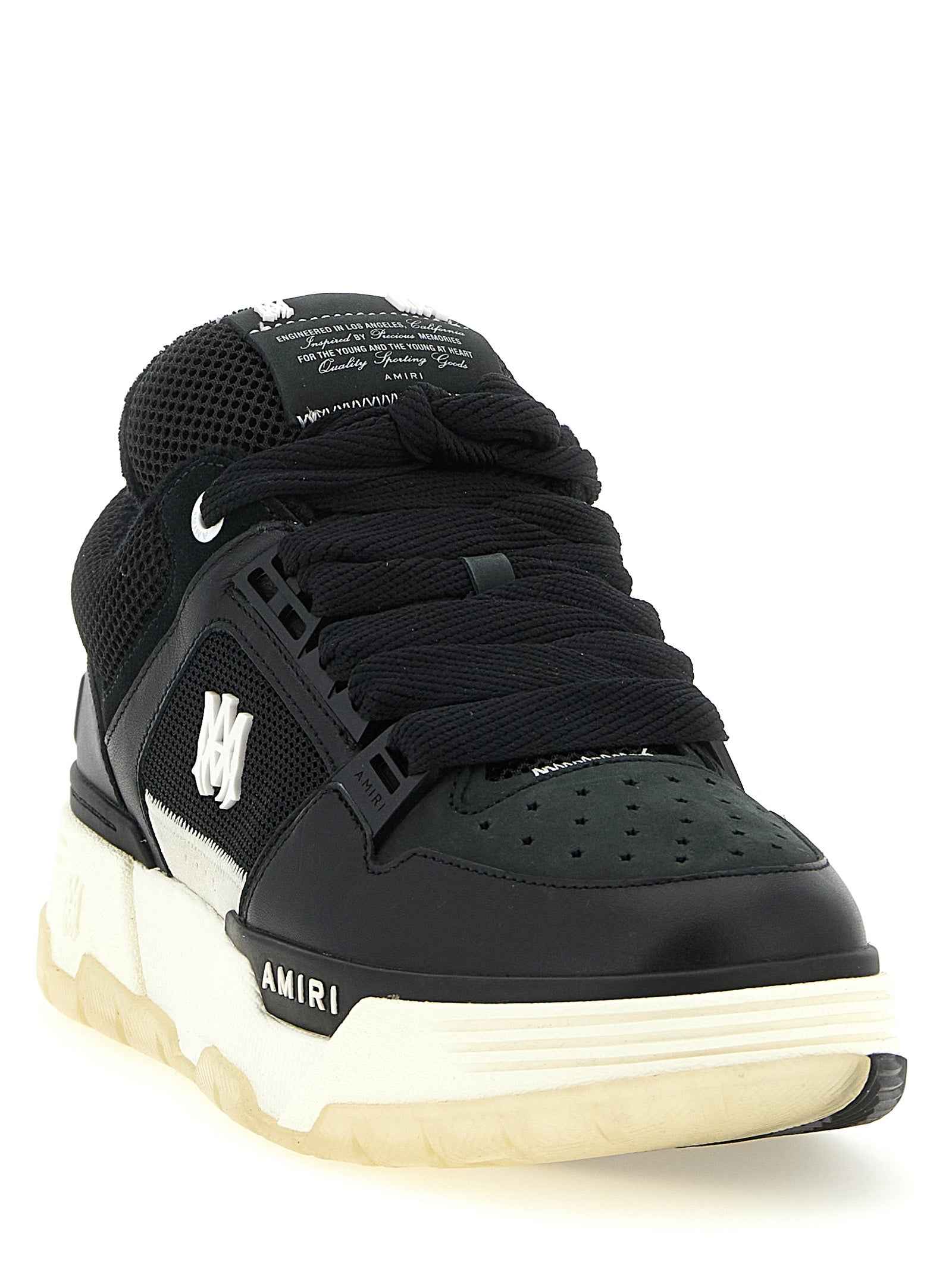 Amiri Black Calfskin Athletic Sneakers