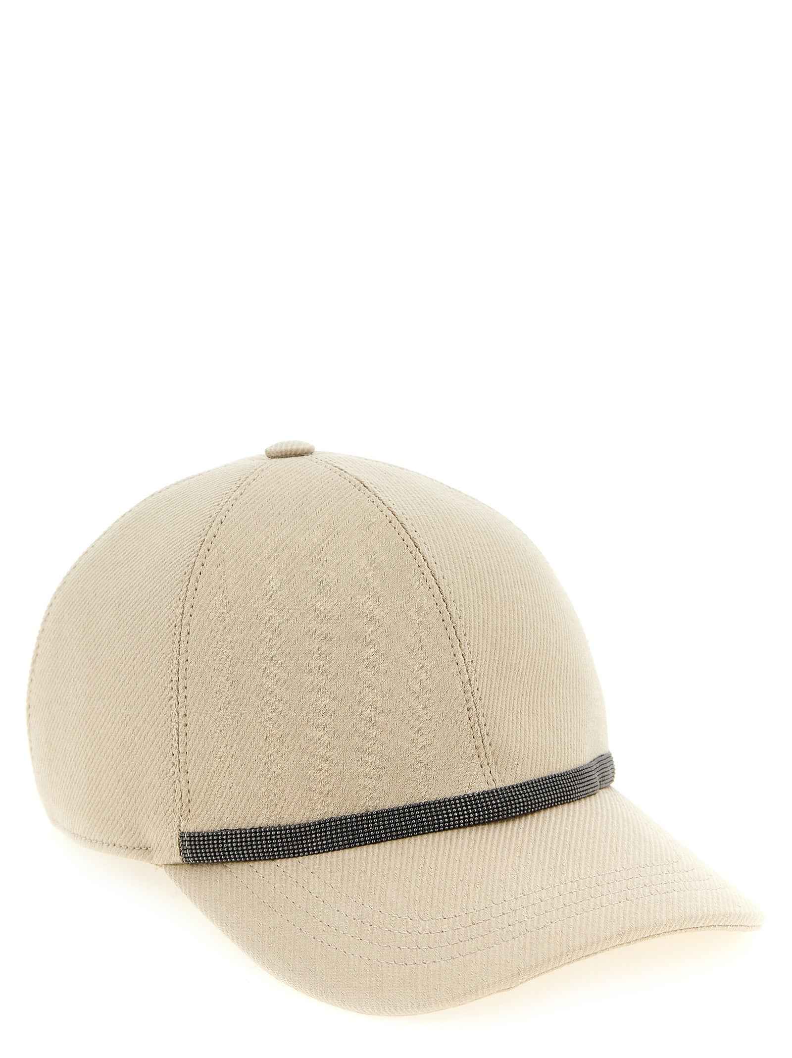 Brunello Cucinelli Beige Cotton Cap (Baseball Hat)