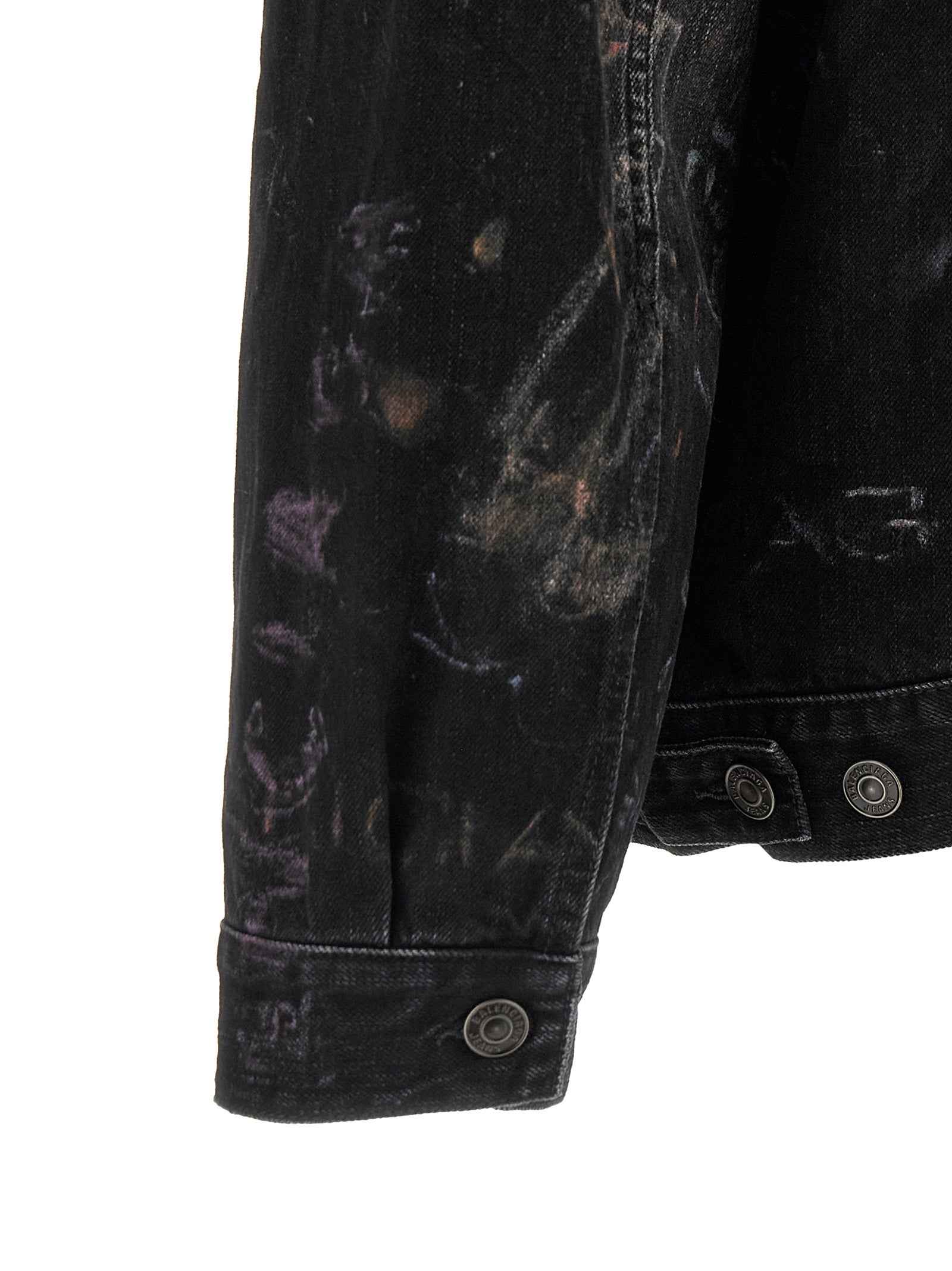Balenciaga Black Cotton Denim Jacket