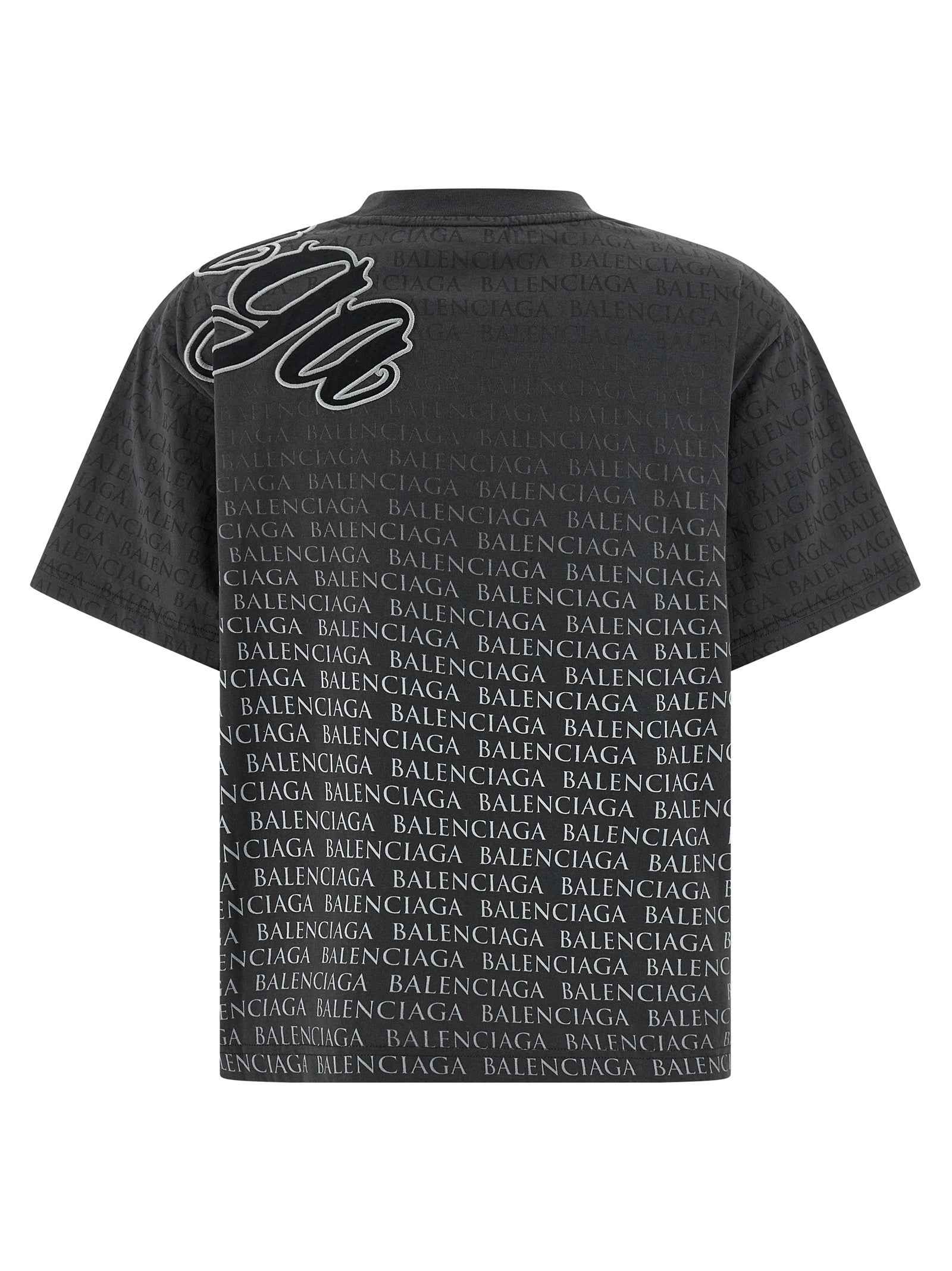 Balenciaga Black Cotton T-Shirt
