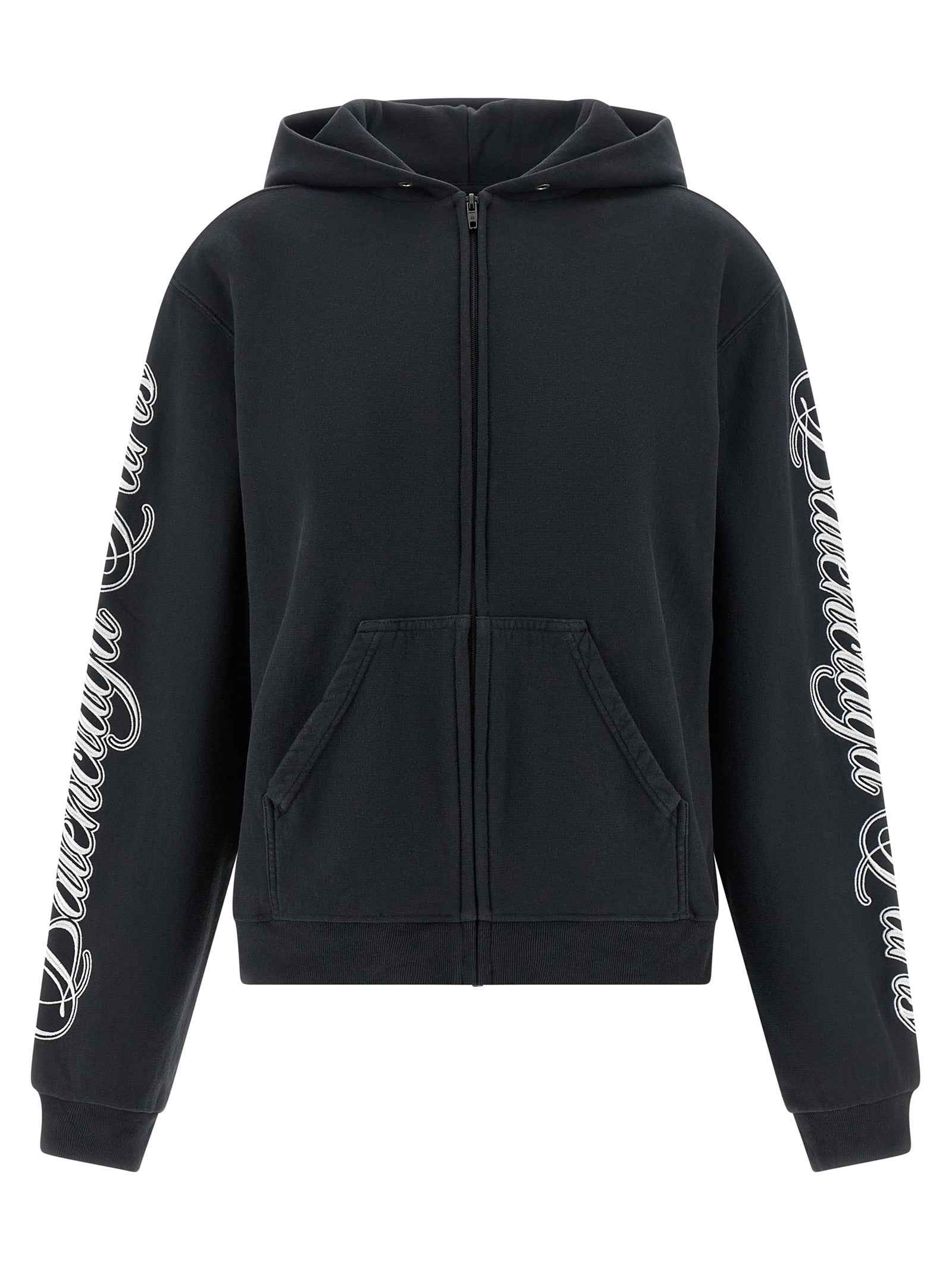 Balenciaga Black Cotton Sweatshirt