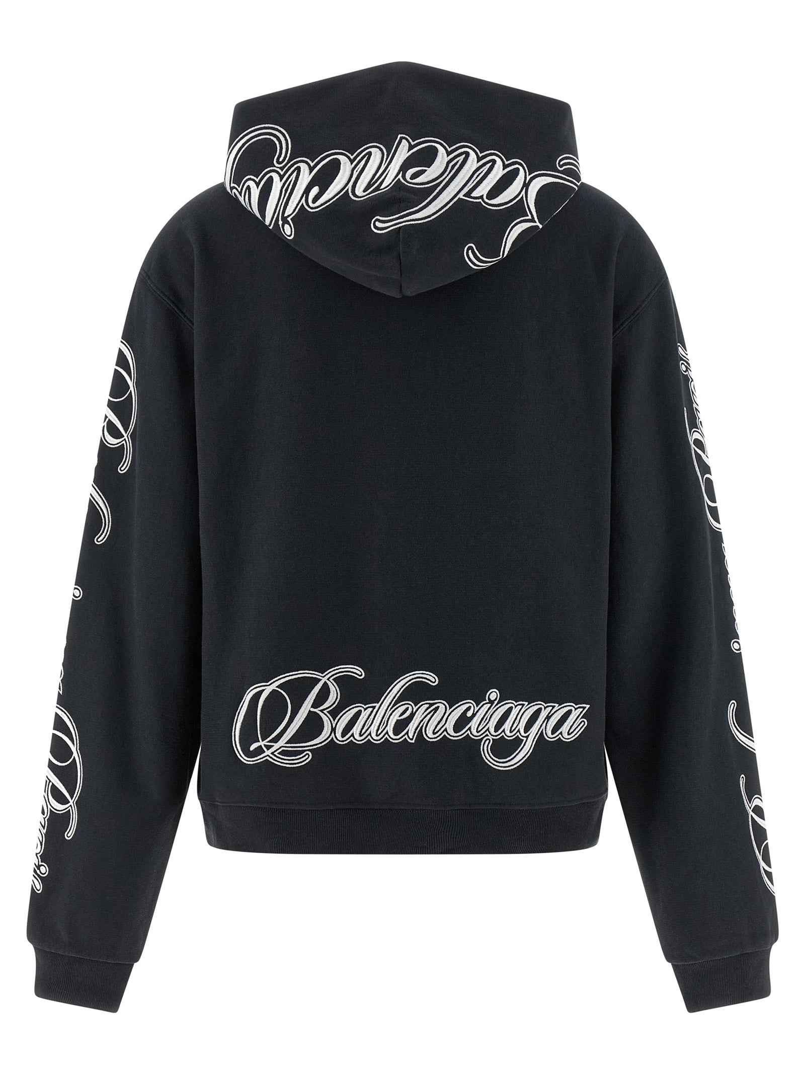 Balenciaga Black Cotton Sweatshirt