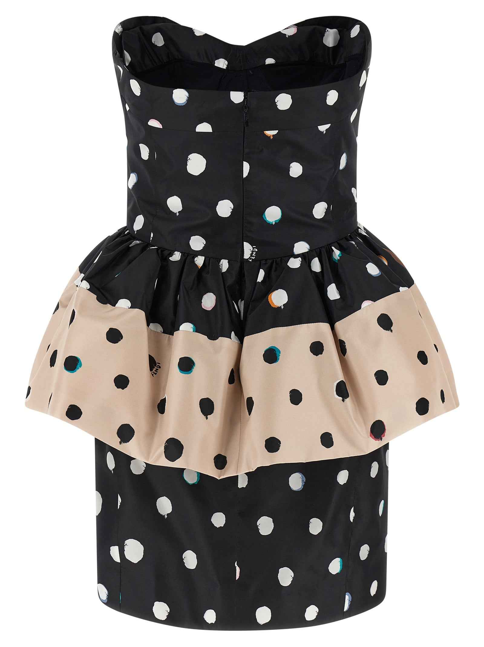 Fendi Black Silk Short Dress