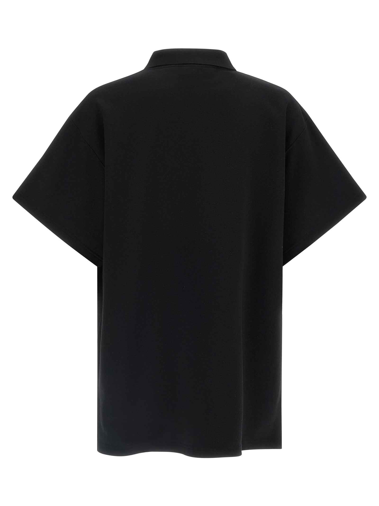 Balenciaga Black Cotton Polo Shirt