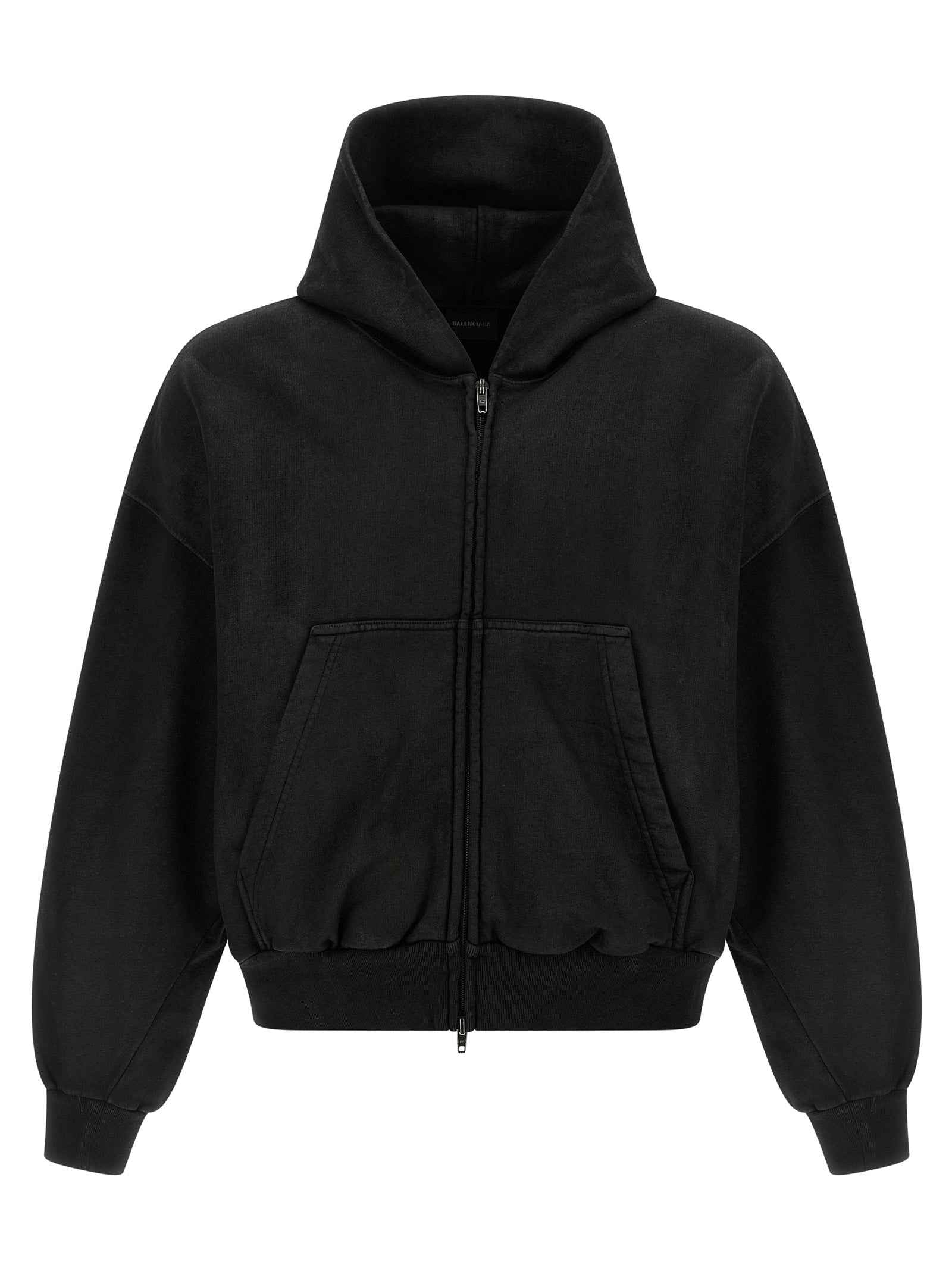 Balenciaga Black Cotton Sweatshirt