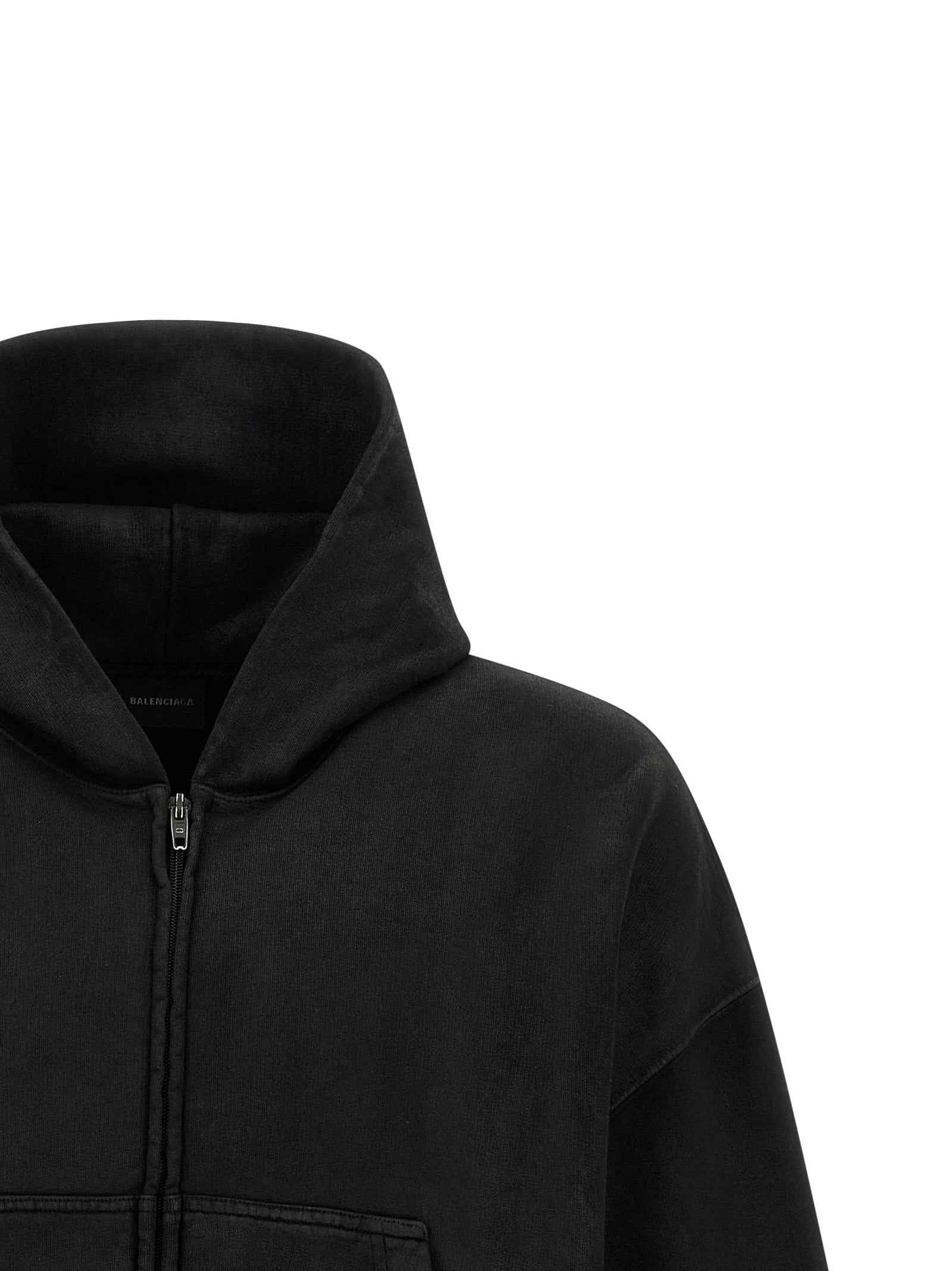 Balenciaga Black Cotton Sweatshirt