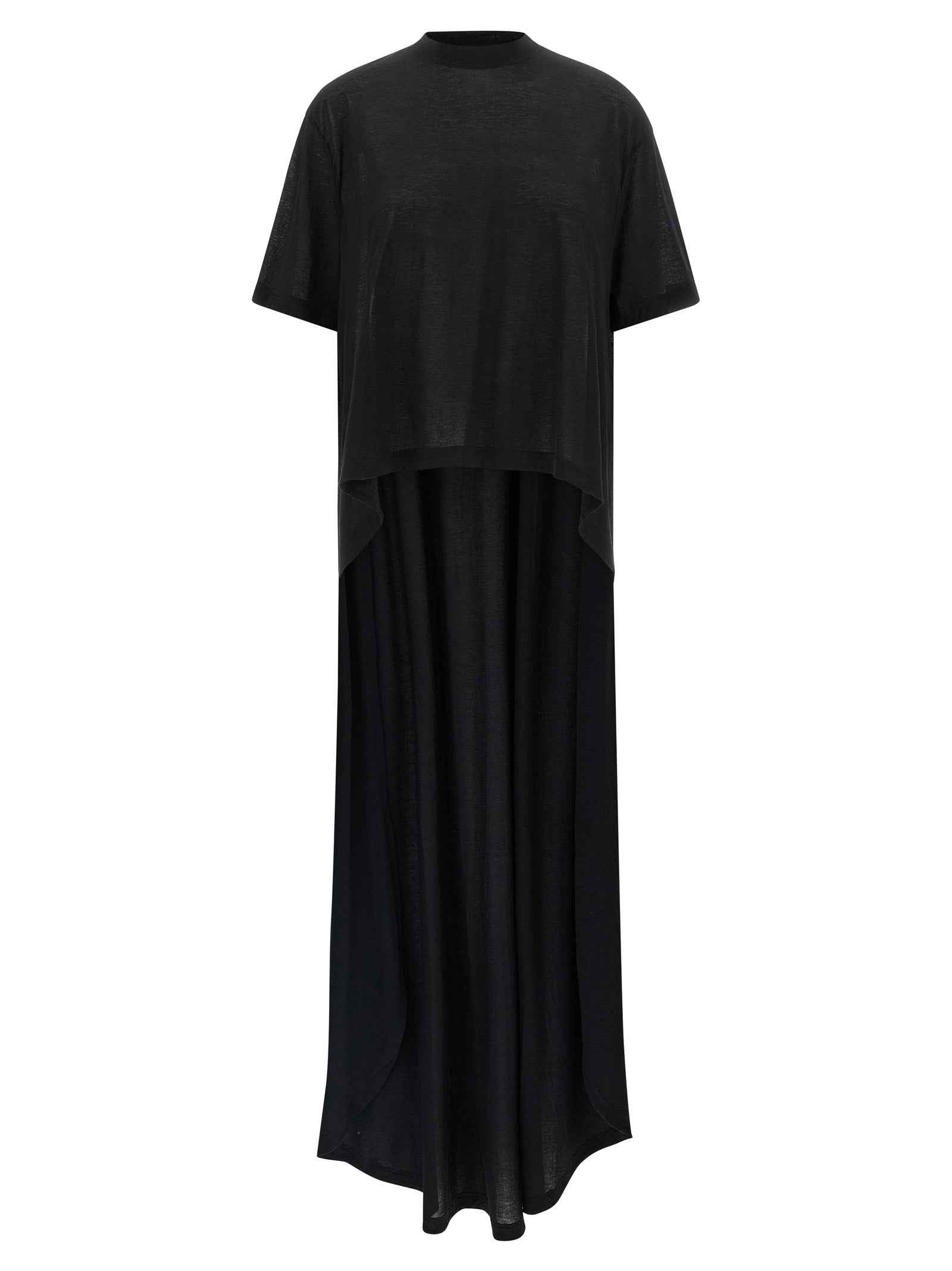 Balenciaga Black Cotton Casual Dress