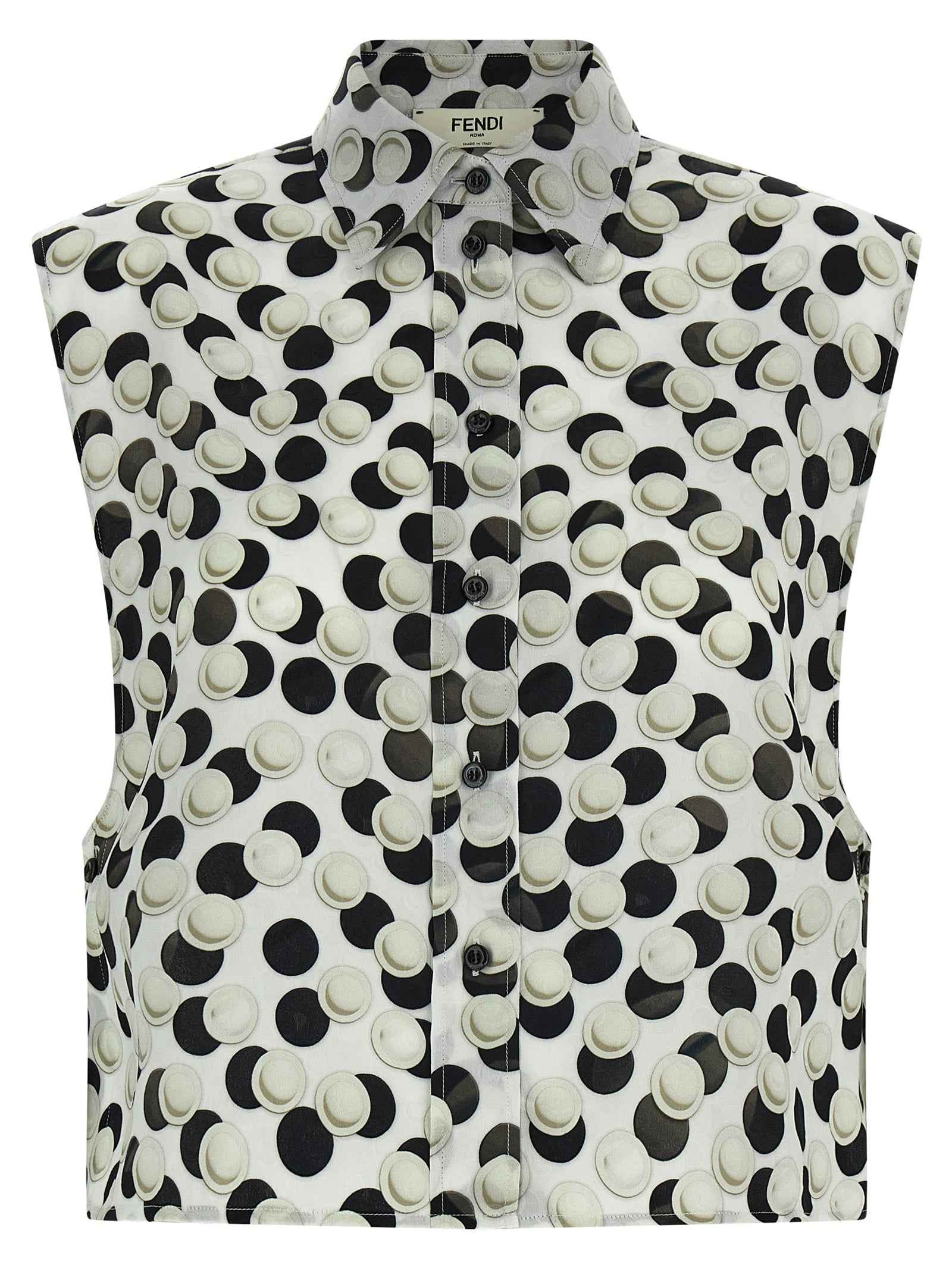 Fendi Multicolor Silk Pattern Shirt