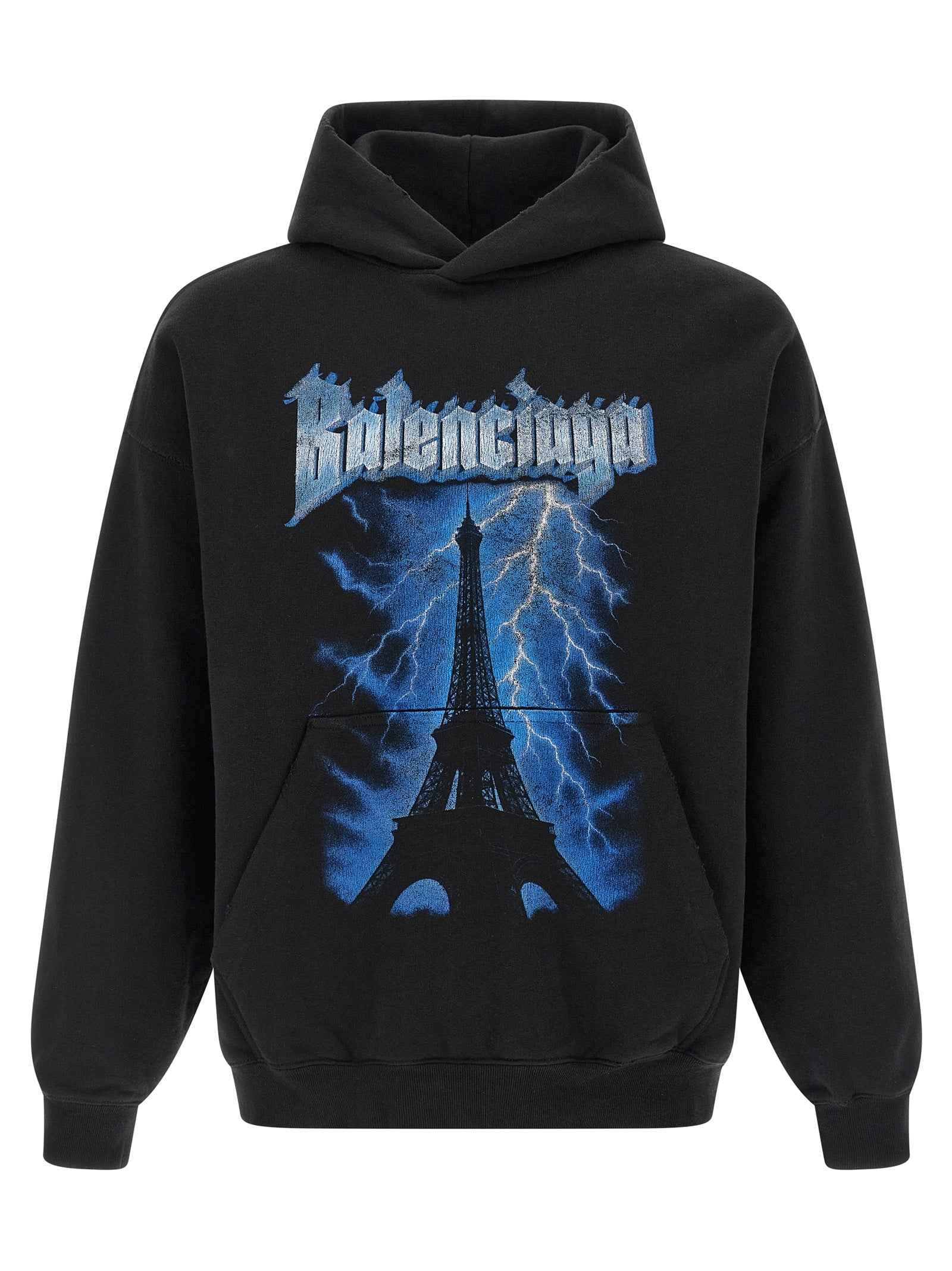 Balenciaga Black Cotton Sweatshirt