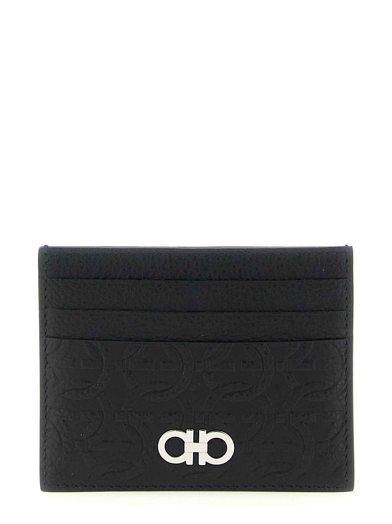 Ferragamo Black Calfskin Cardholder