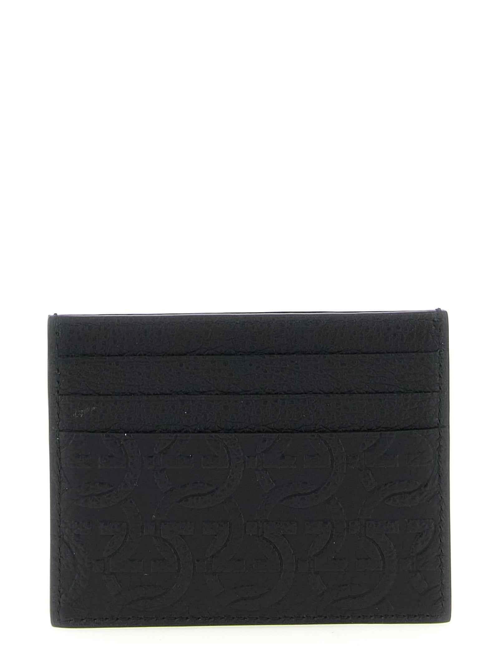 Ferragamo Black Calfskin Cardholder