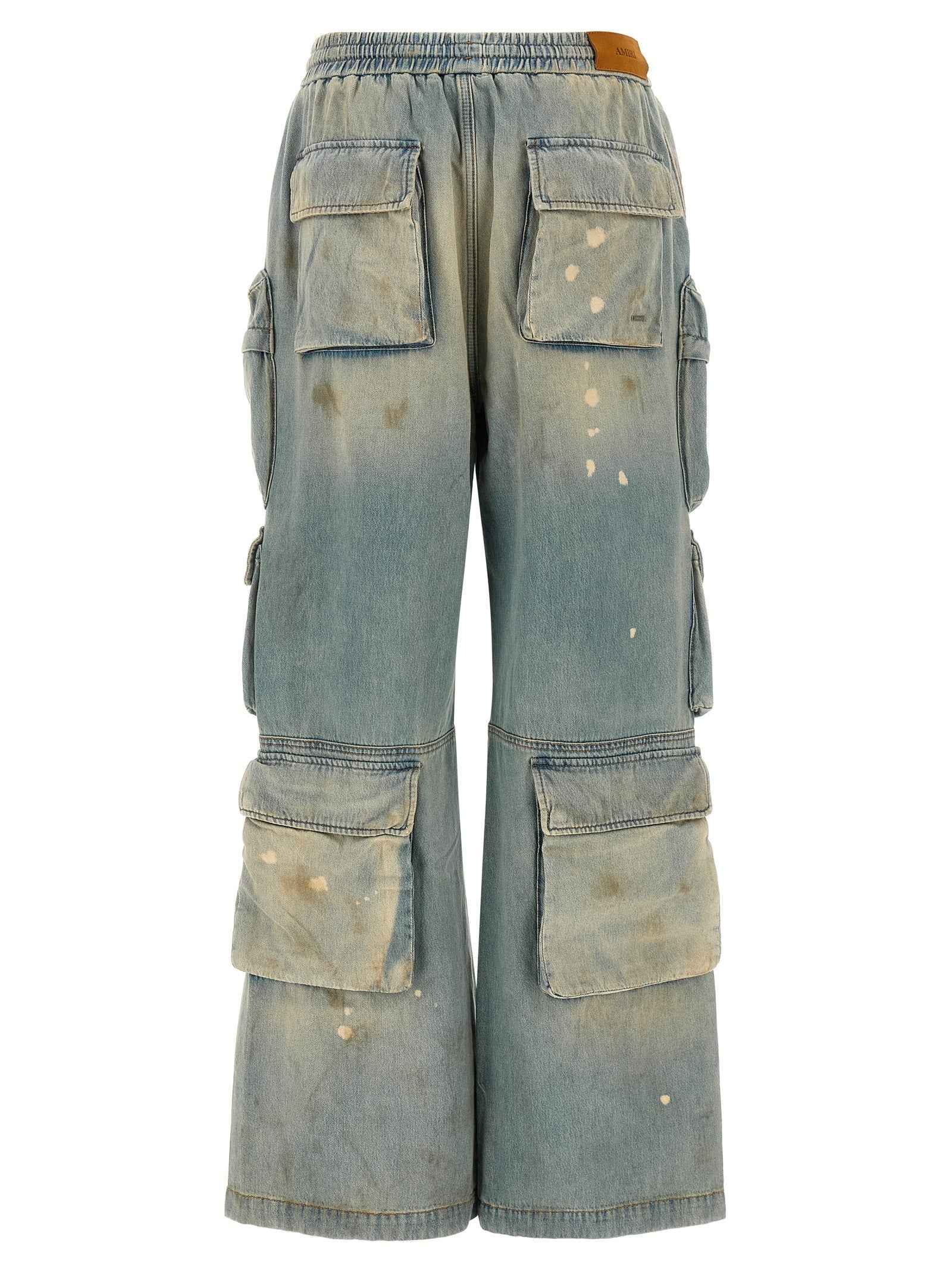 Amiri Blue Cotton Flared Jeans