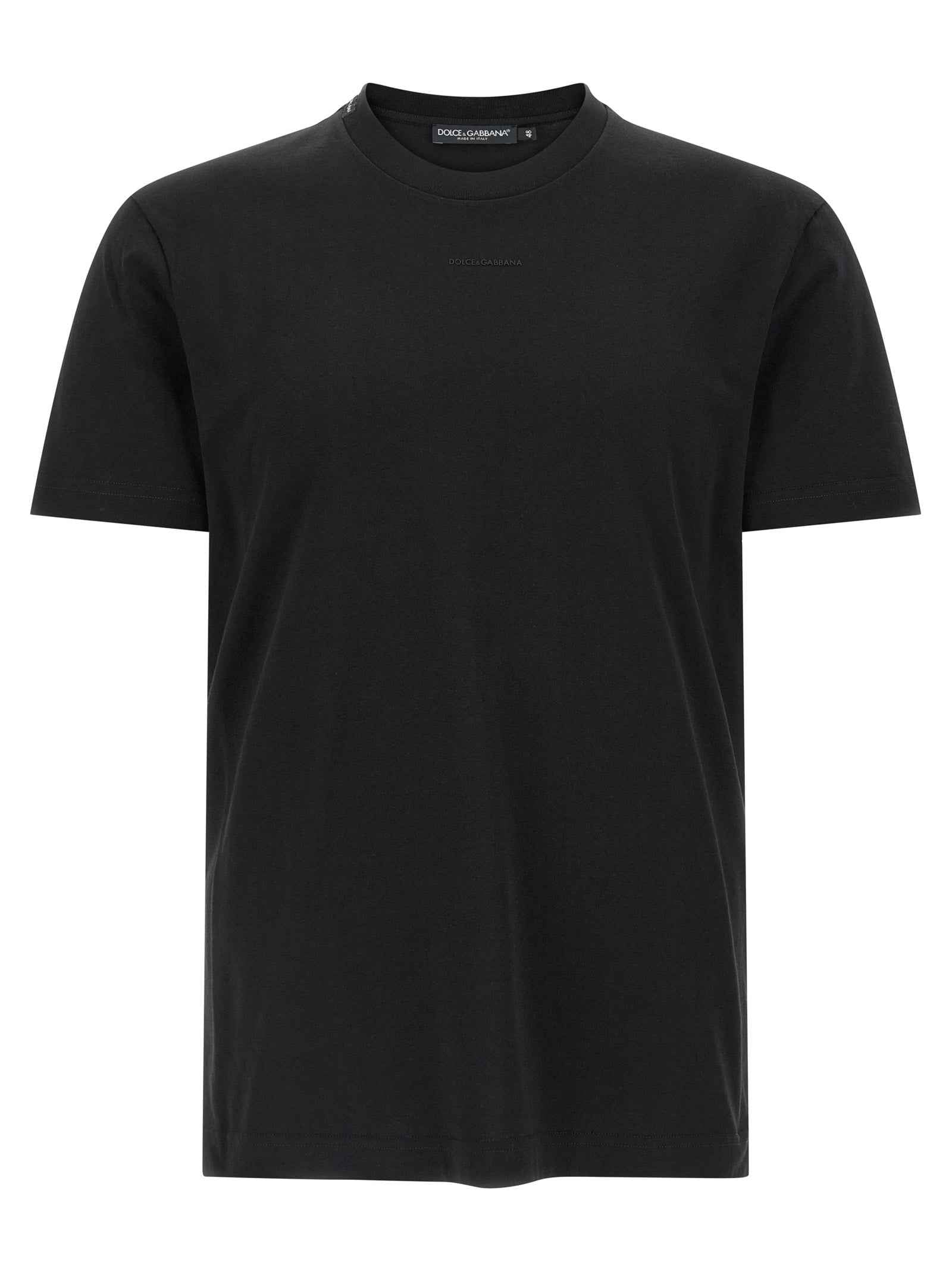 Dolce & Gabbana Black Cotton T-Shirt