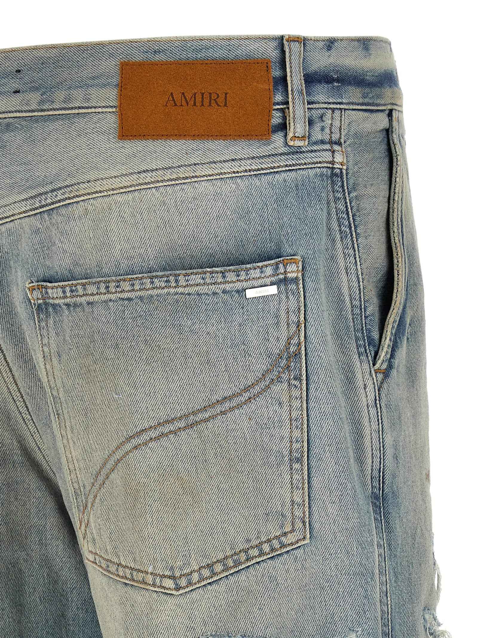 Amiri Blue Cotton Bootcut Jeans