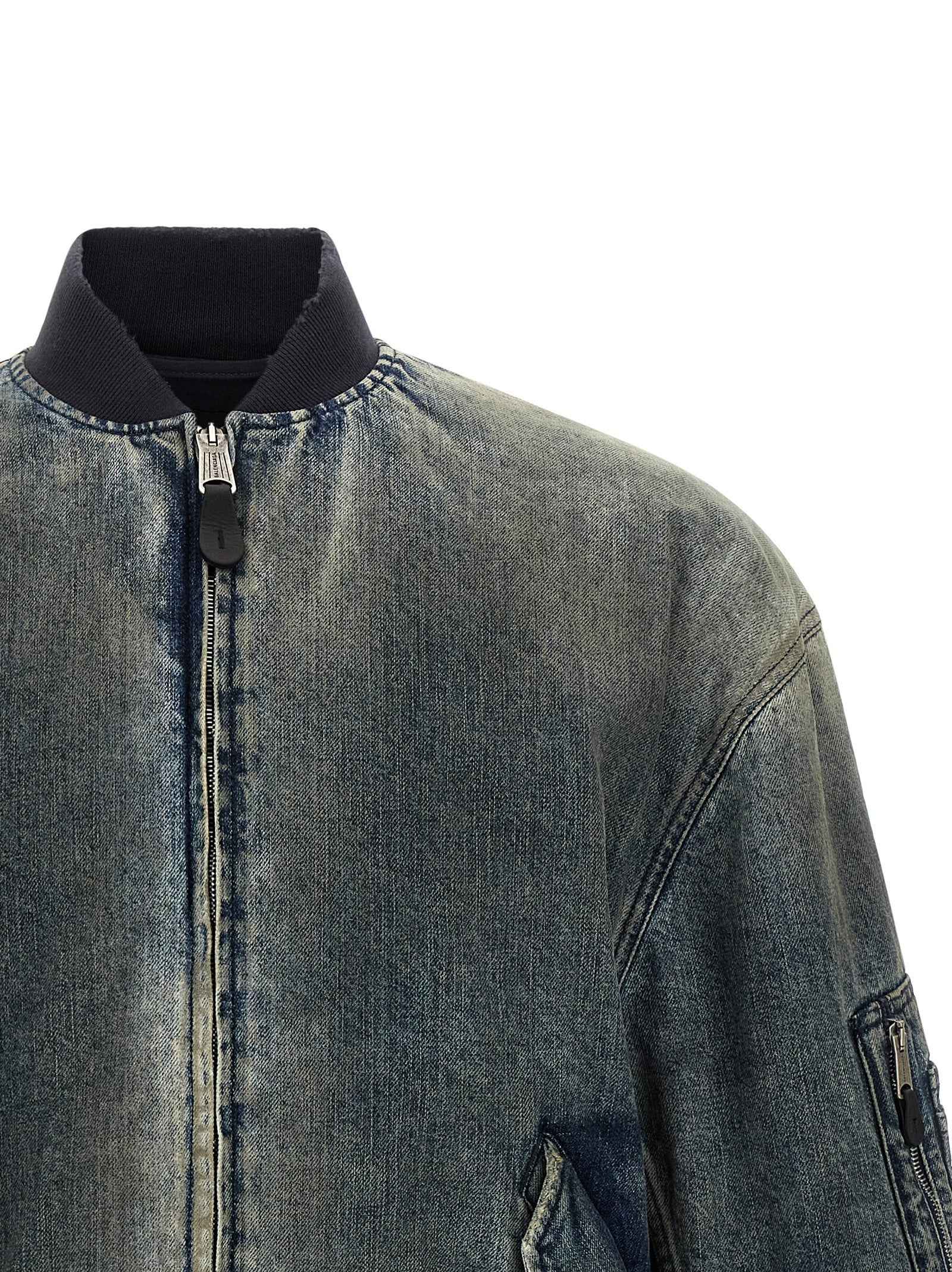 Balenciaga Gray Polyester Bomber