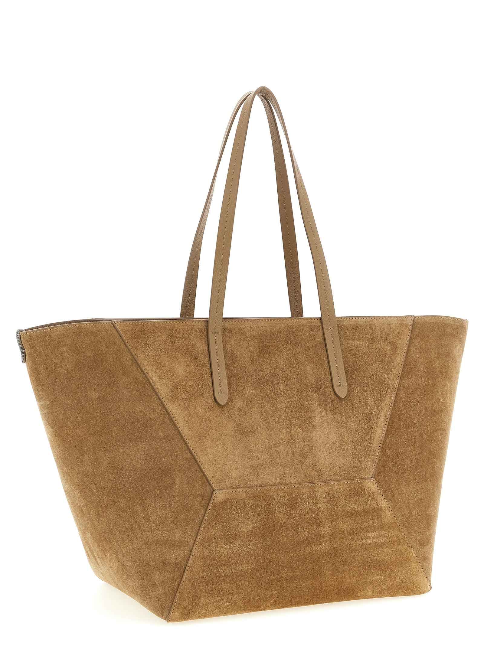 Brunello Cucinelli Brown Calfskin Shoulder Bag