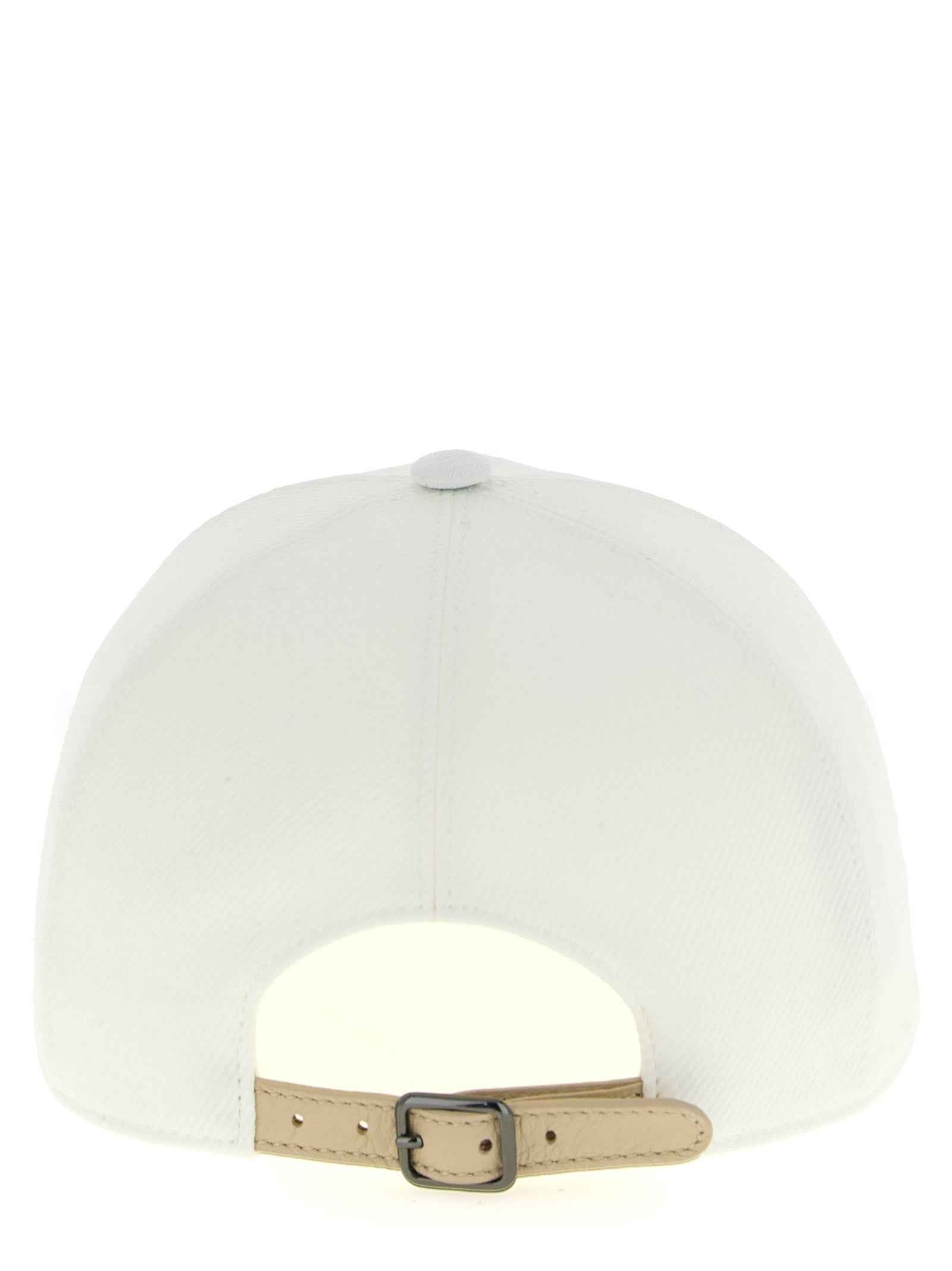Brunello Cucinelli White Cotton Cap (Baseball Hat)