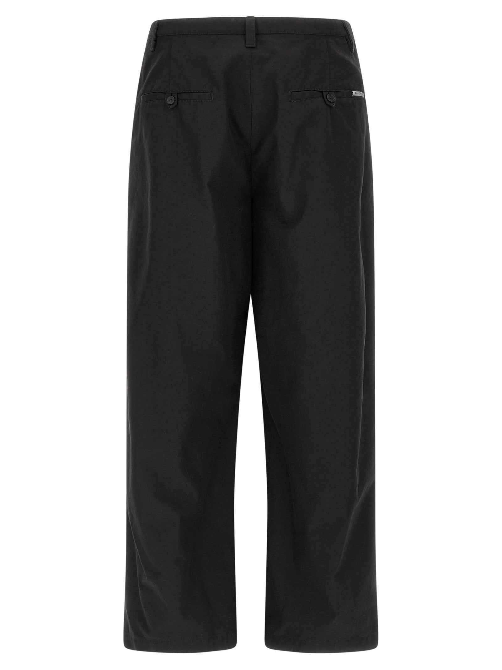 Balenciaga Black Cotton Chino Pants