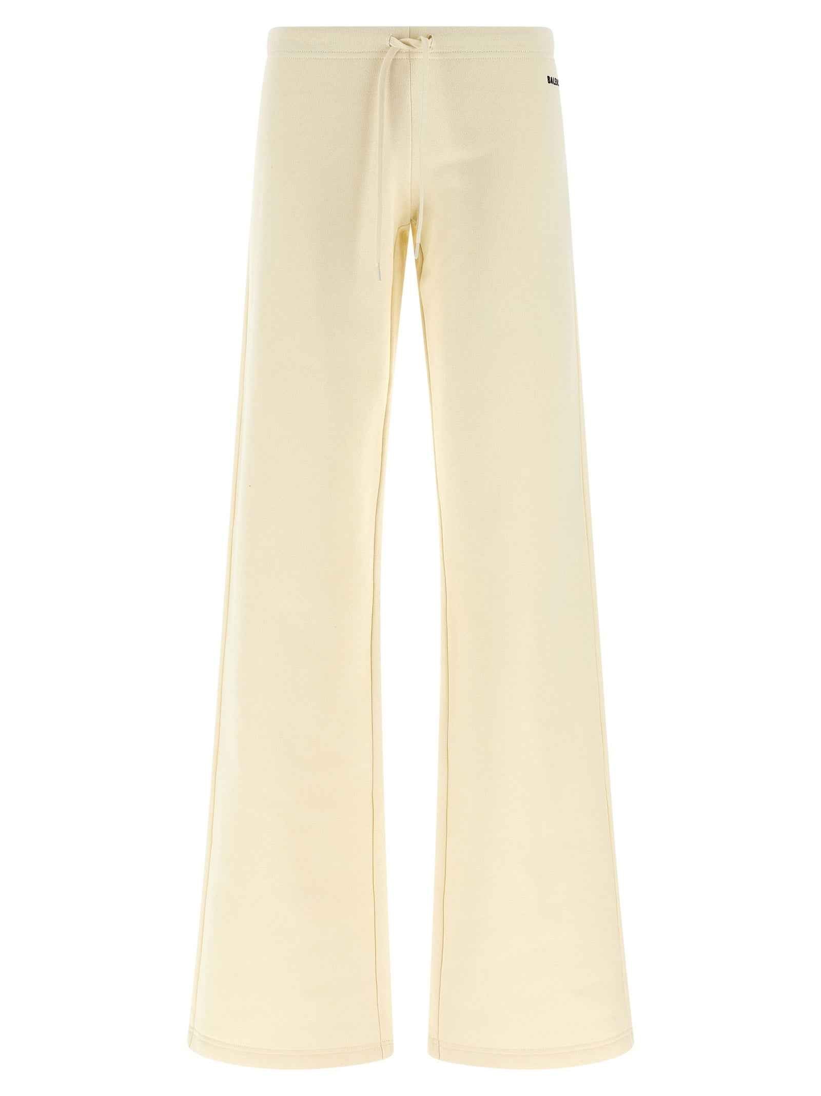 Balenciaga White Cotton Flared Pants